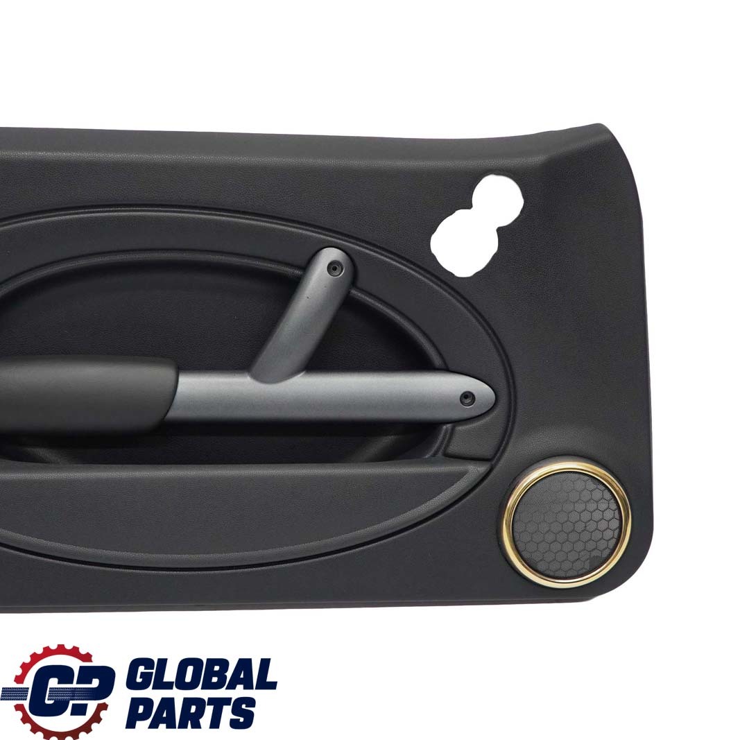 BMW Mini R50 Front Left N/S Door Card Side Trim Panther Black Kaleido Gold