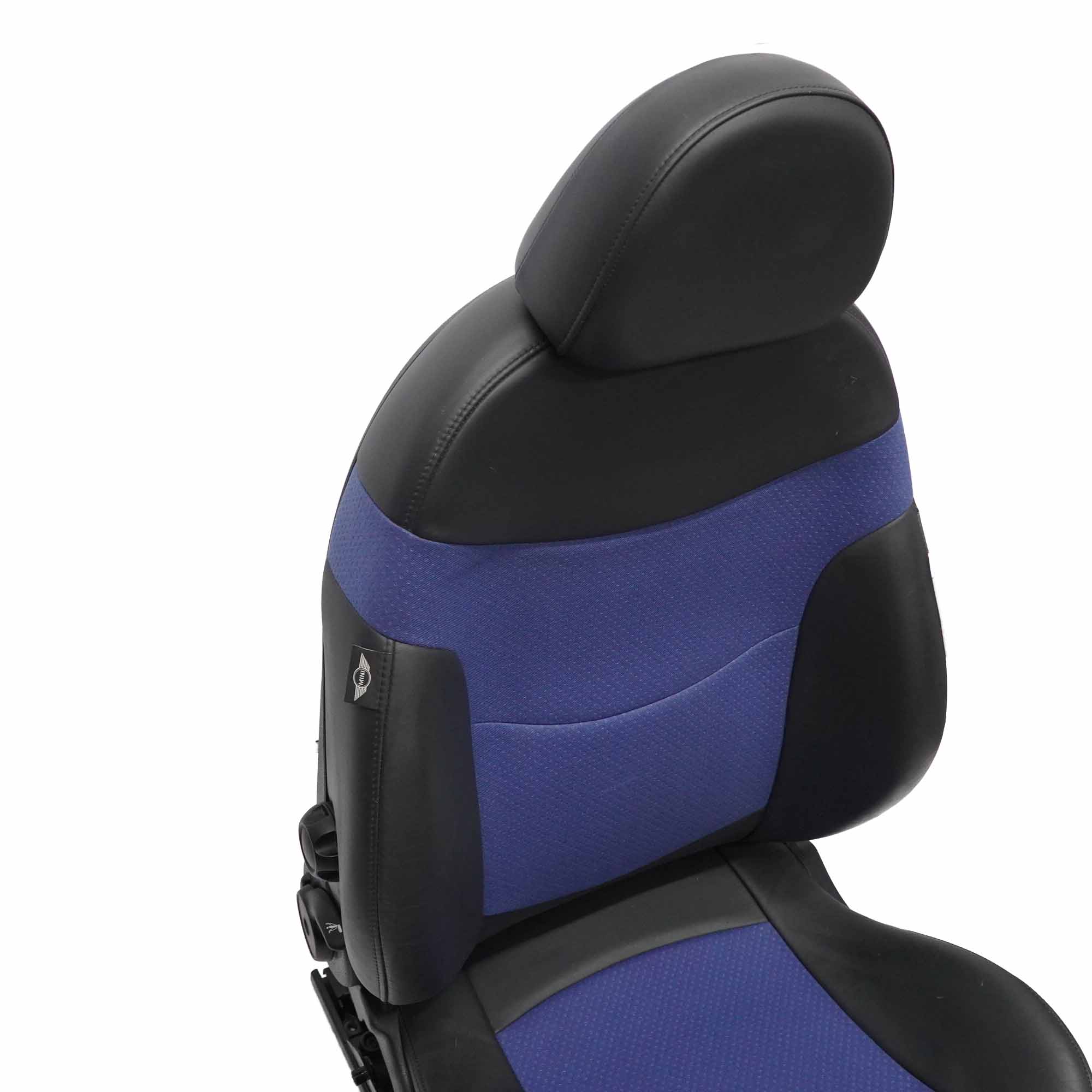 Front Seat Mini R50 R53 Left N/S Sport Cloth / Leather Satellite Lapis Blue