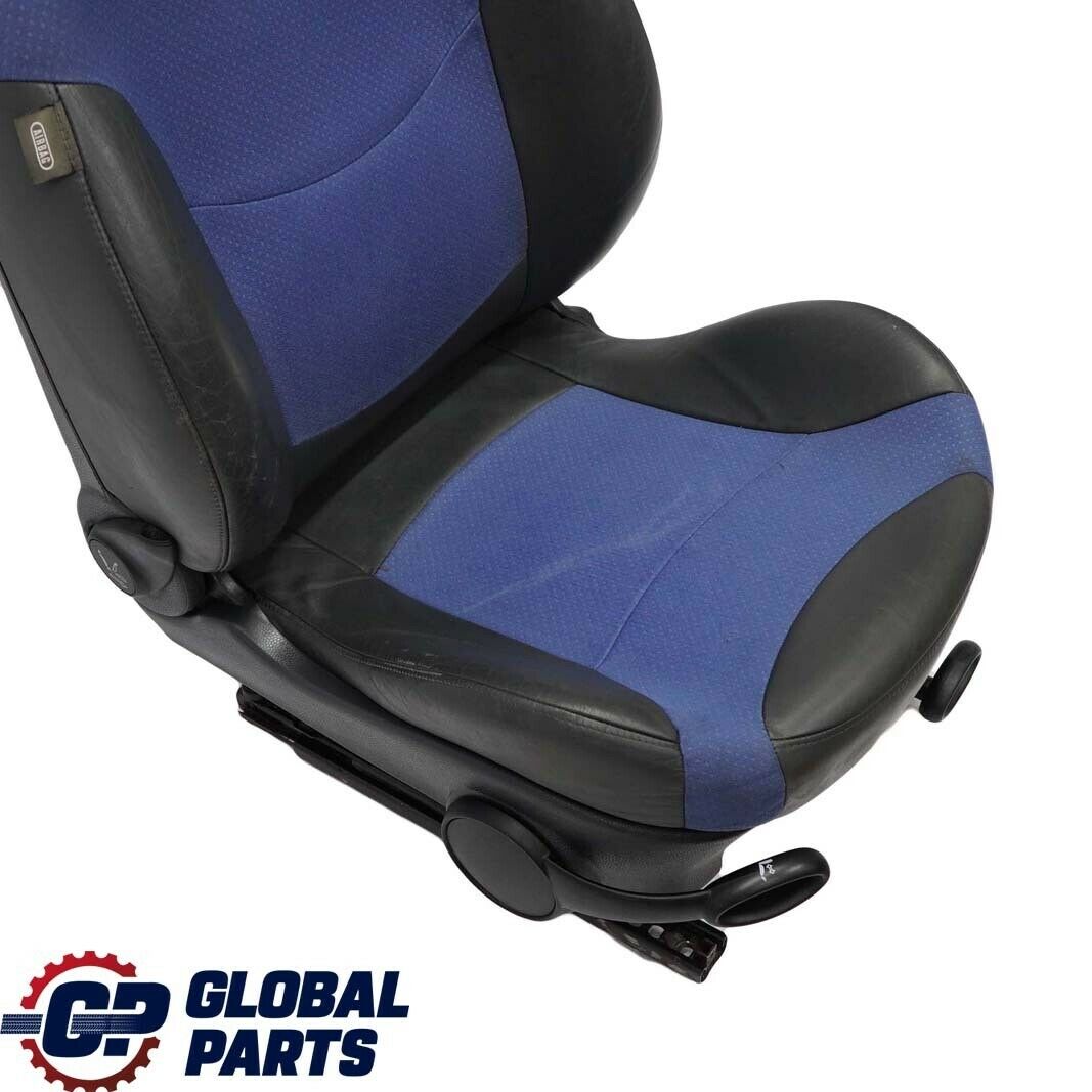 Mini Cooper S R50 R53 Front Right O/S Sport Cloth / Leather Satellite Blue Seat