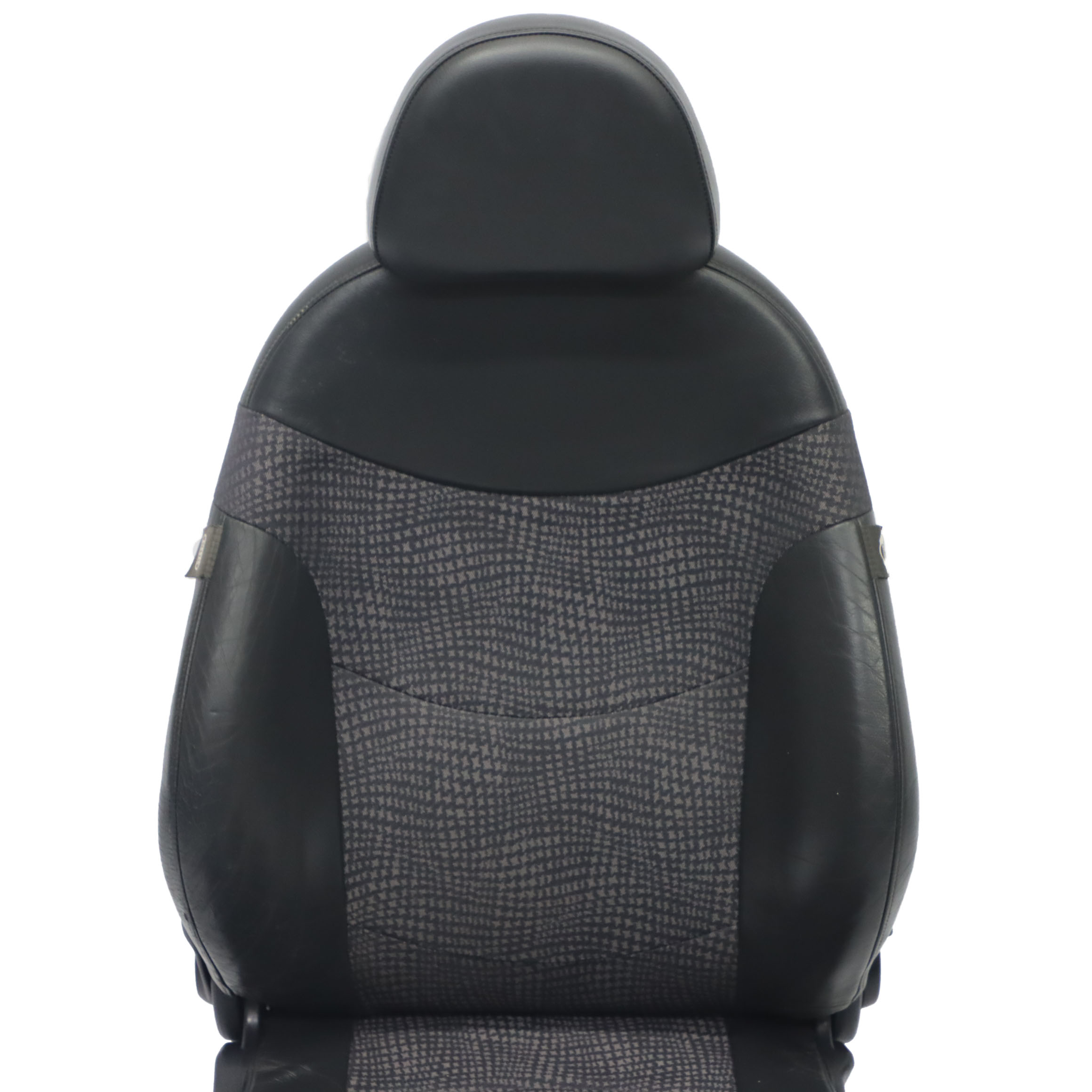 Front Seat Mini R50 Sport Right O/S Half Leather Cloth Panther Black Kaleido