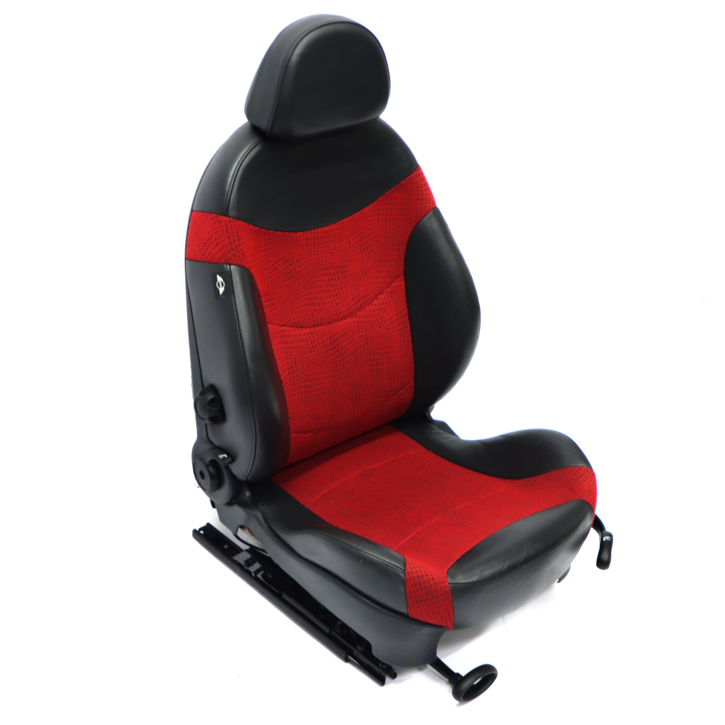 Mini Cooper One R50 Front Left N/S Sport Cloth / Leather Seat Kaleido Red