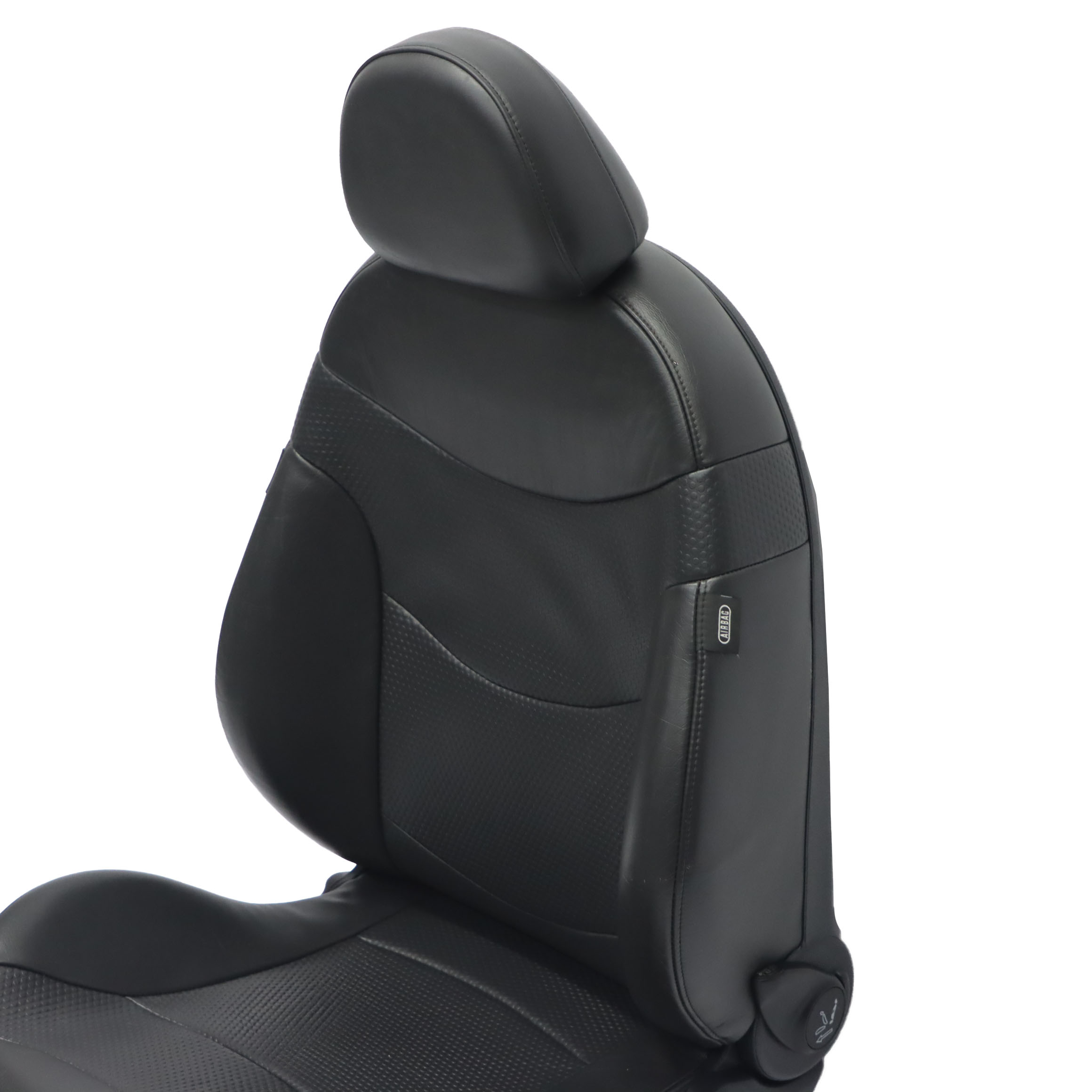 Front Seat Mini R50 R53 Left N/S Sport Panther Black Leather Profile