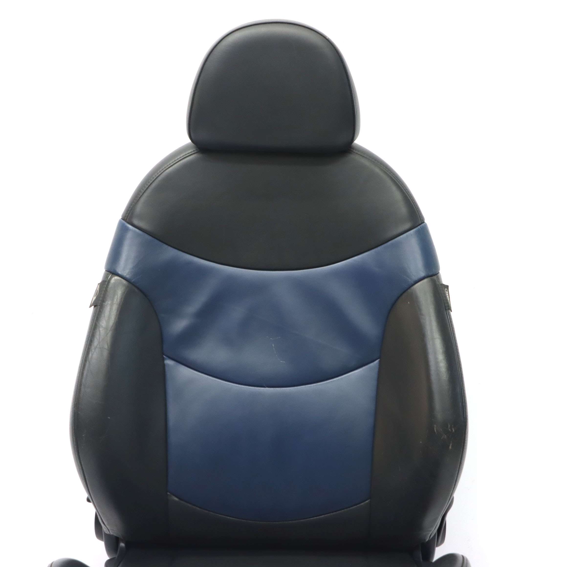 Front Seat Mini R50 R53 Left N/S Sport Leather Gravity Lapis Blue Black