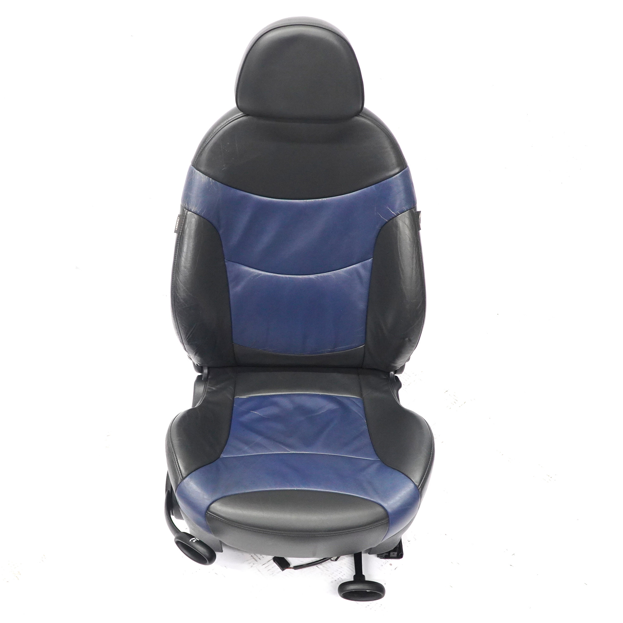 Front Seat Mini R50 R53 Sport Heated Right O/S Leather Gravity Lapis Blue