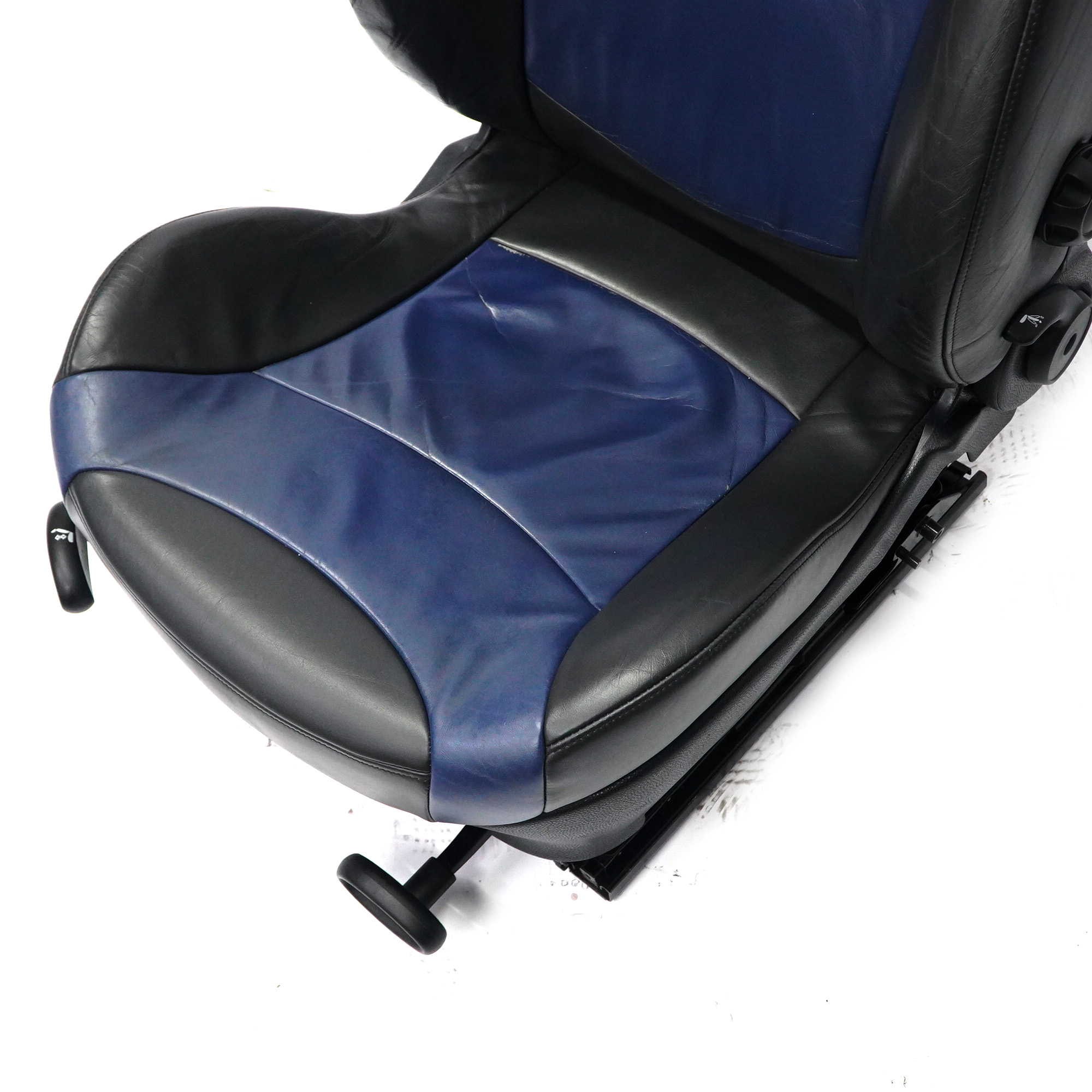 Front Seat Mini R50 R53 Sport Heated Right O/S Leather Gravity Lapis Blue