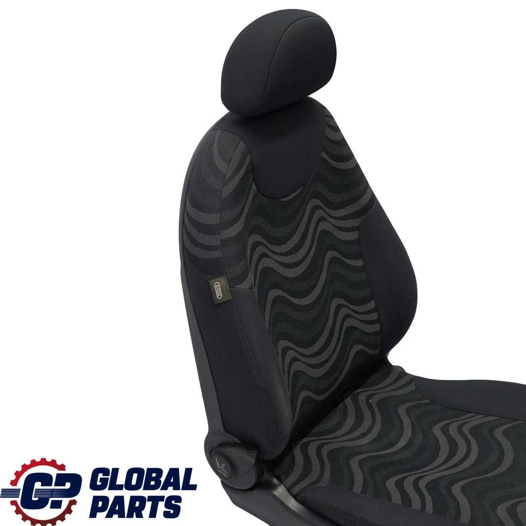 Mini Cooper One R50 Front Right O/S Cloth Seat Aqua Panther Black