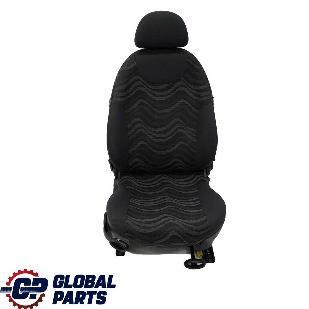 Mini Cooper One R50 Front Right O/S Cloth Seat Aqua Panther Black