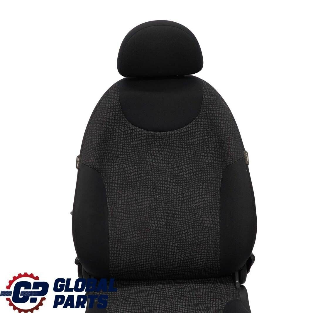 Mini Cooper One R50 Fabric Front Left N/S Cloth Seat Kaleido Black