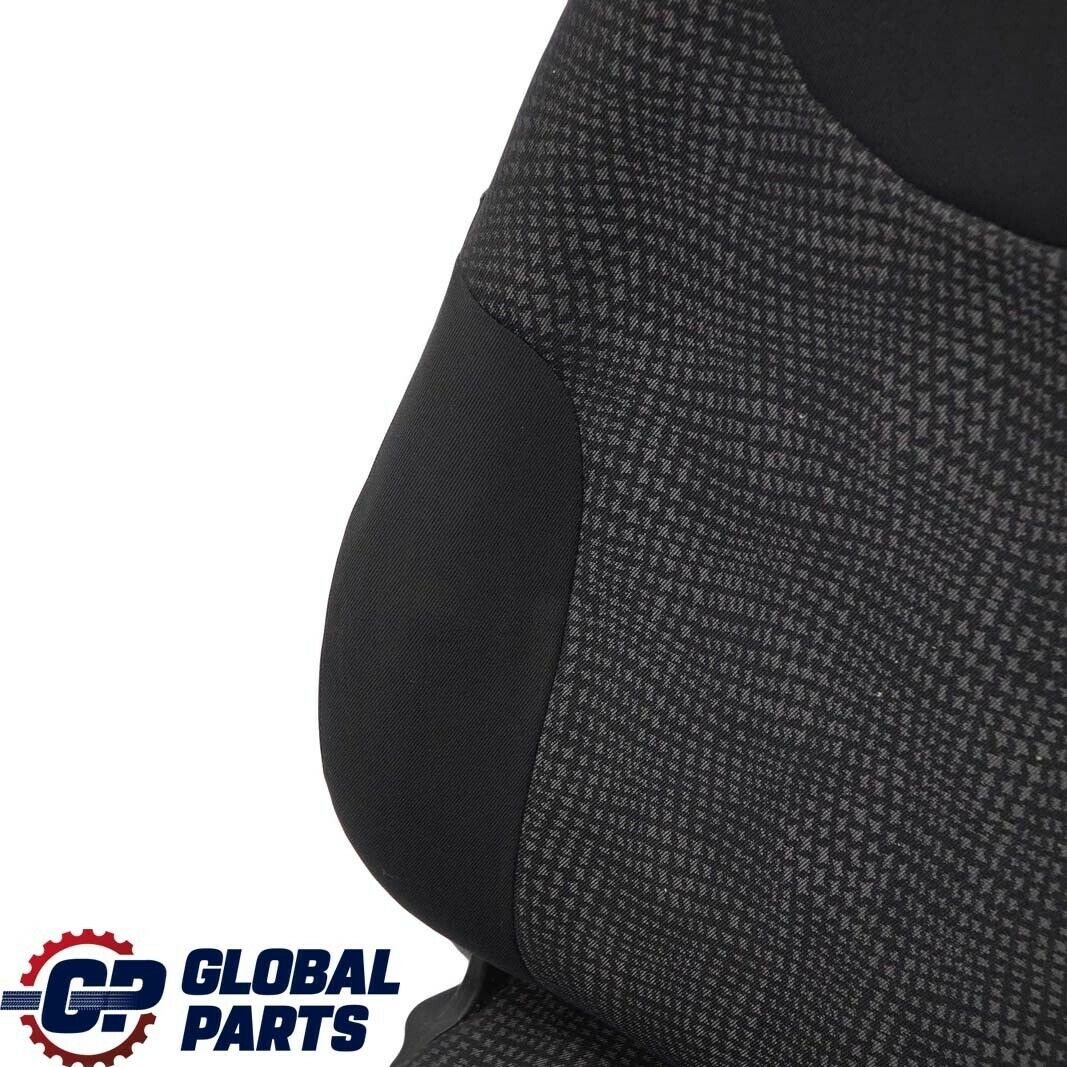 Mini Cooper One R50 Fabric Front Left N/S Cloth Seat Kaleido Black