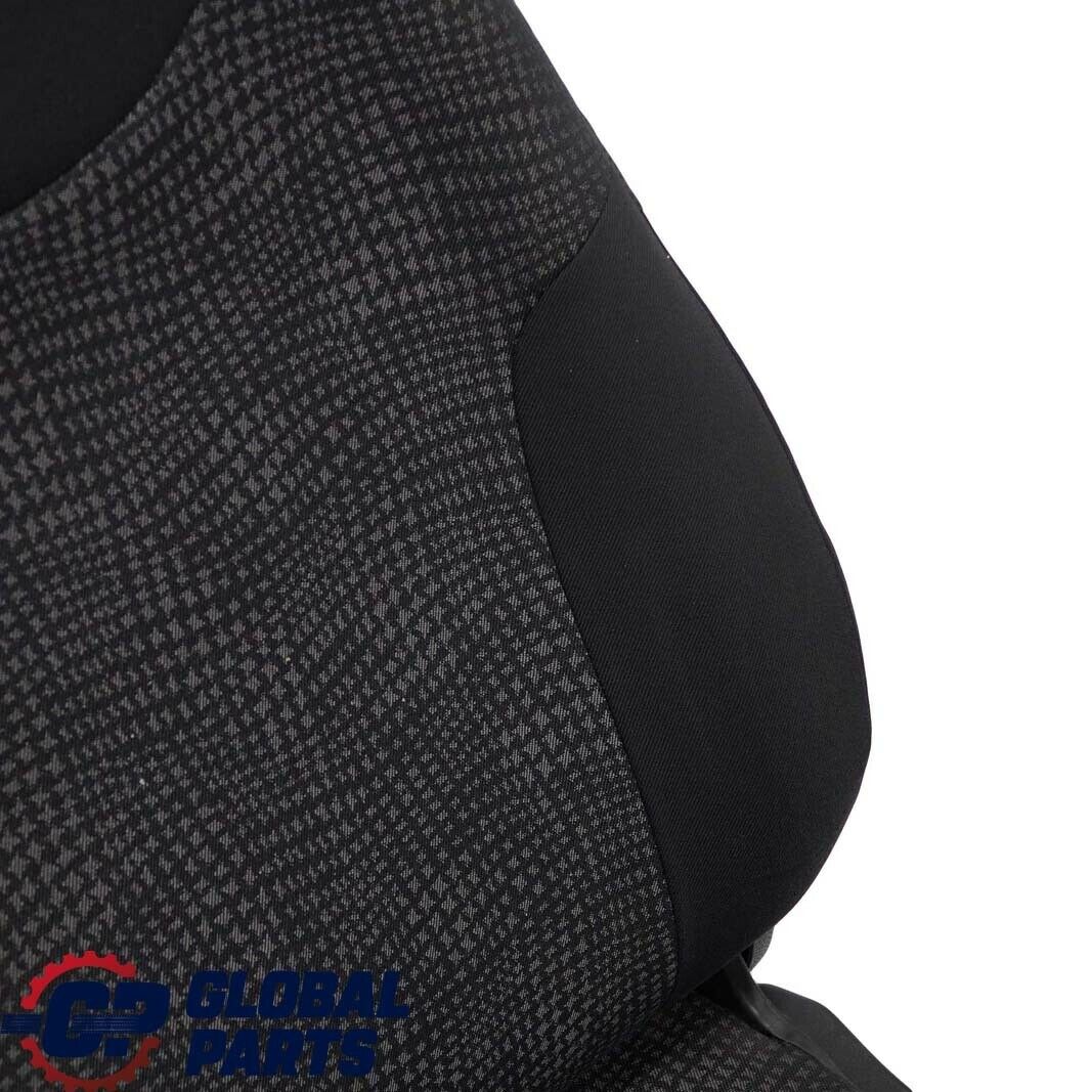 Mini Cooper One R50 Fabric Front Left N/S Cloth Seat Kaleido Black