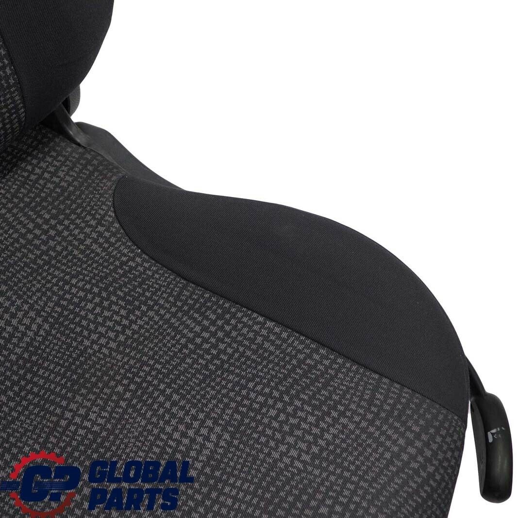 Mini Cooper One R50 Fabric Front Left N/S Cloth Seat Kaleido Black