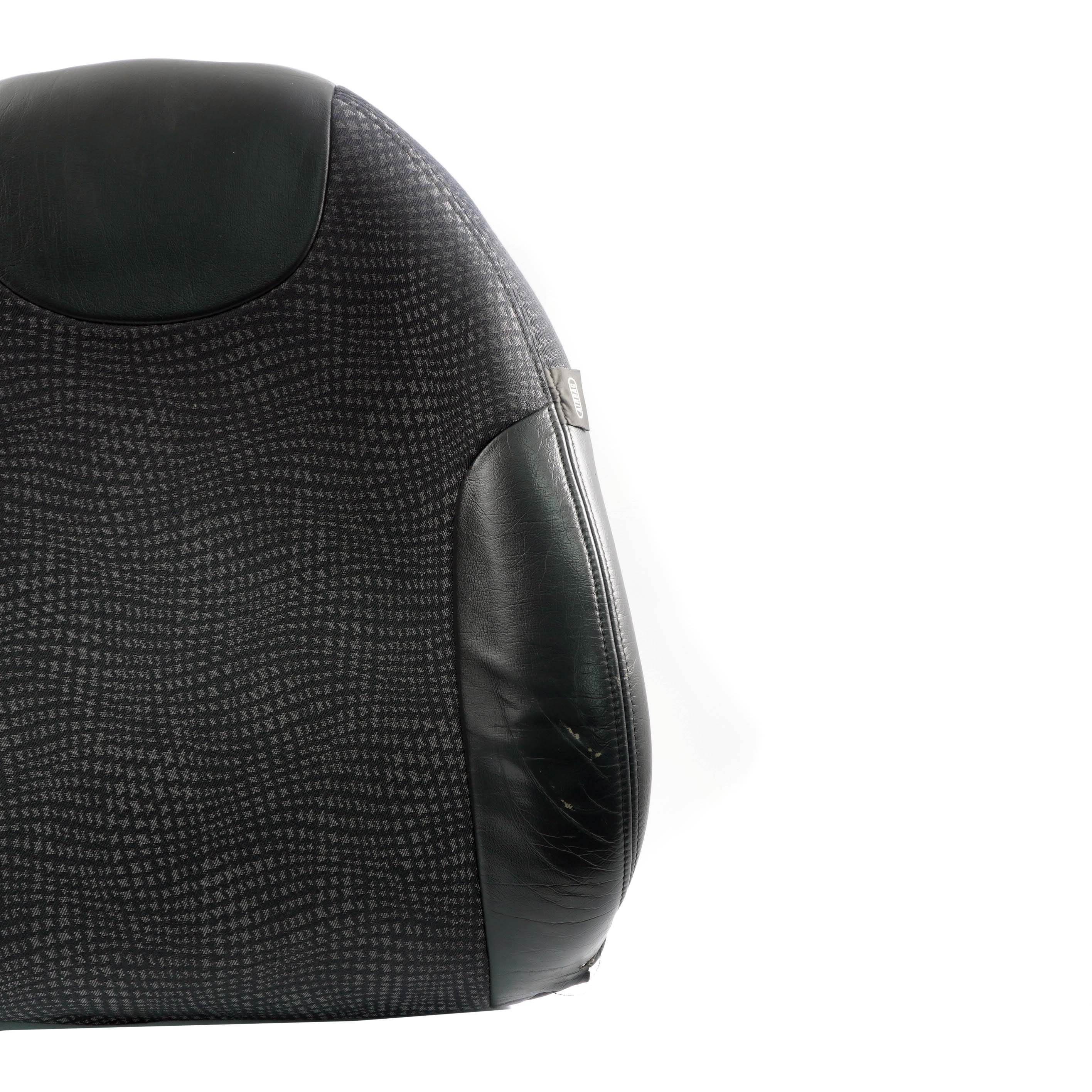 Mini Cooper R50 Front Left Seat N/S Backrest Cover Squab Half Leather Kaleido