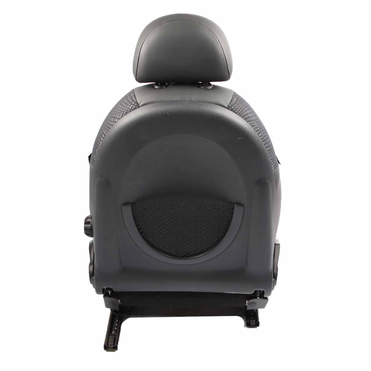 Front Seat Mini Cooper One R50 Right O/S Half Leather Kaleido Panther Black