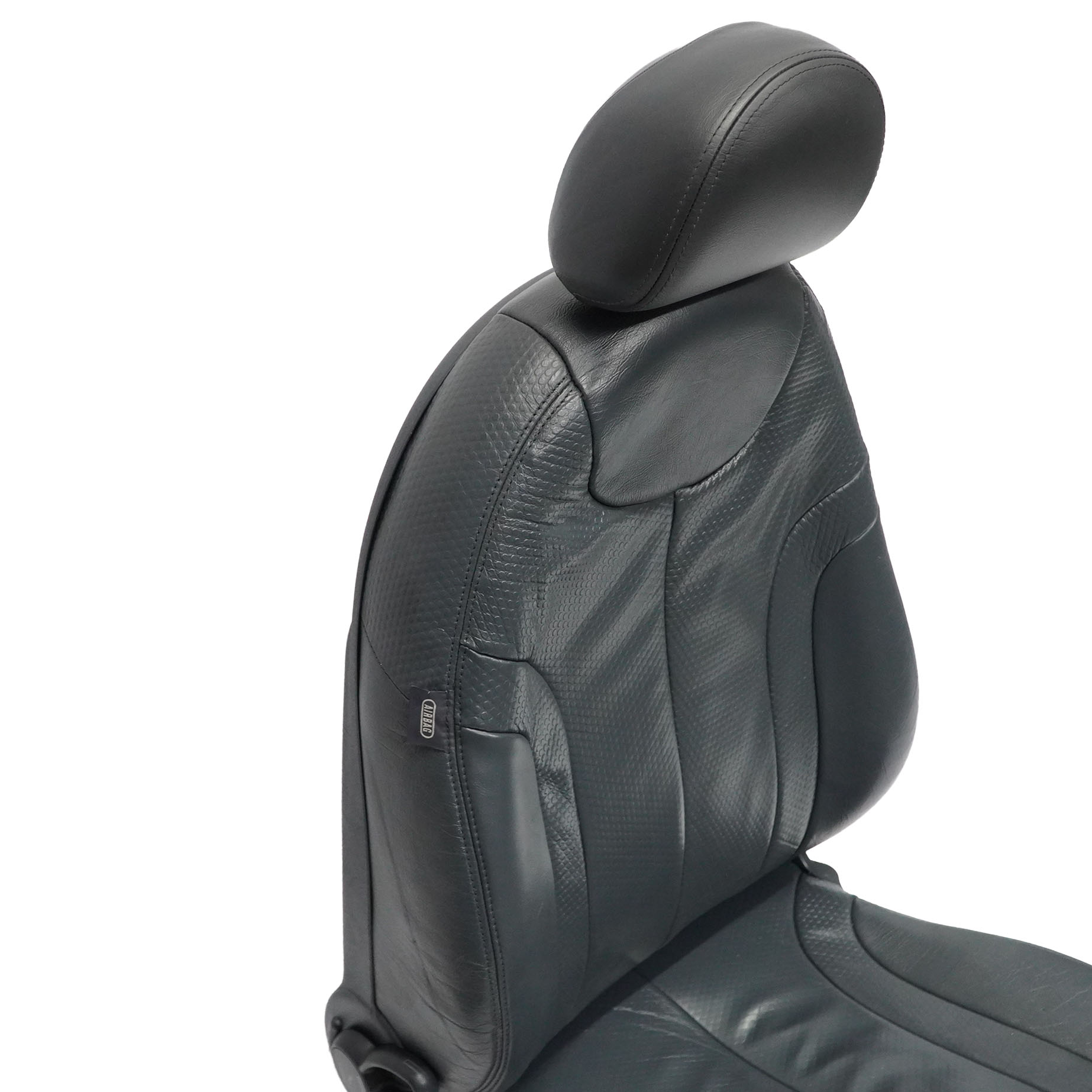 Mini Cooper One R50 R53 Front Right O/S Full Leather Profile Seat Panther Black