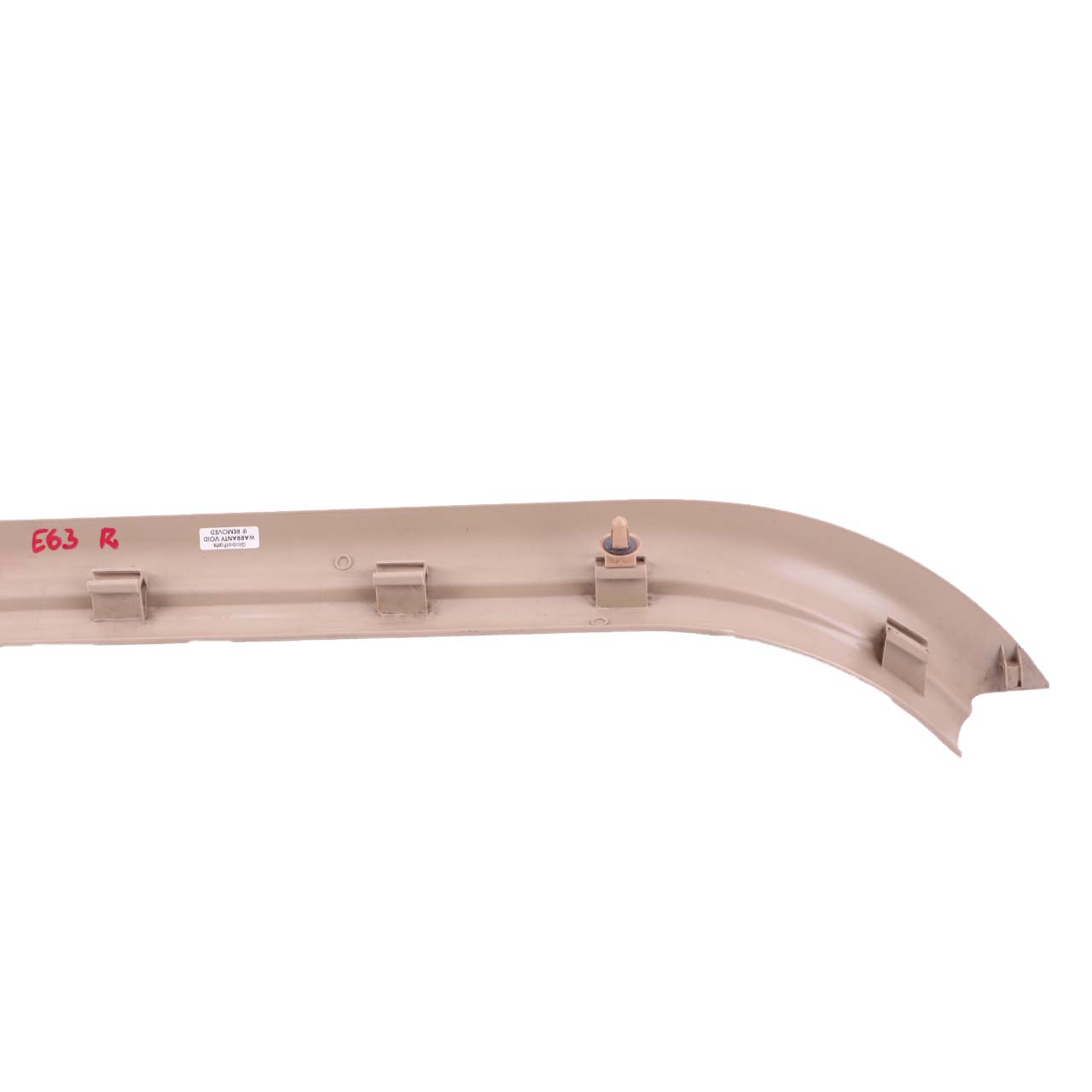 BMW 6 Series E63 E64 Cover Strip Entrance Interior Right O/S Creme Beige 7008932