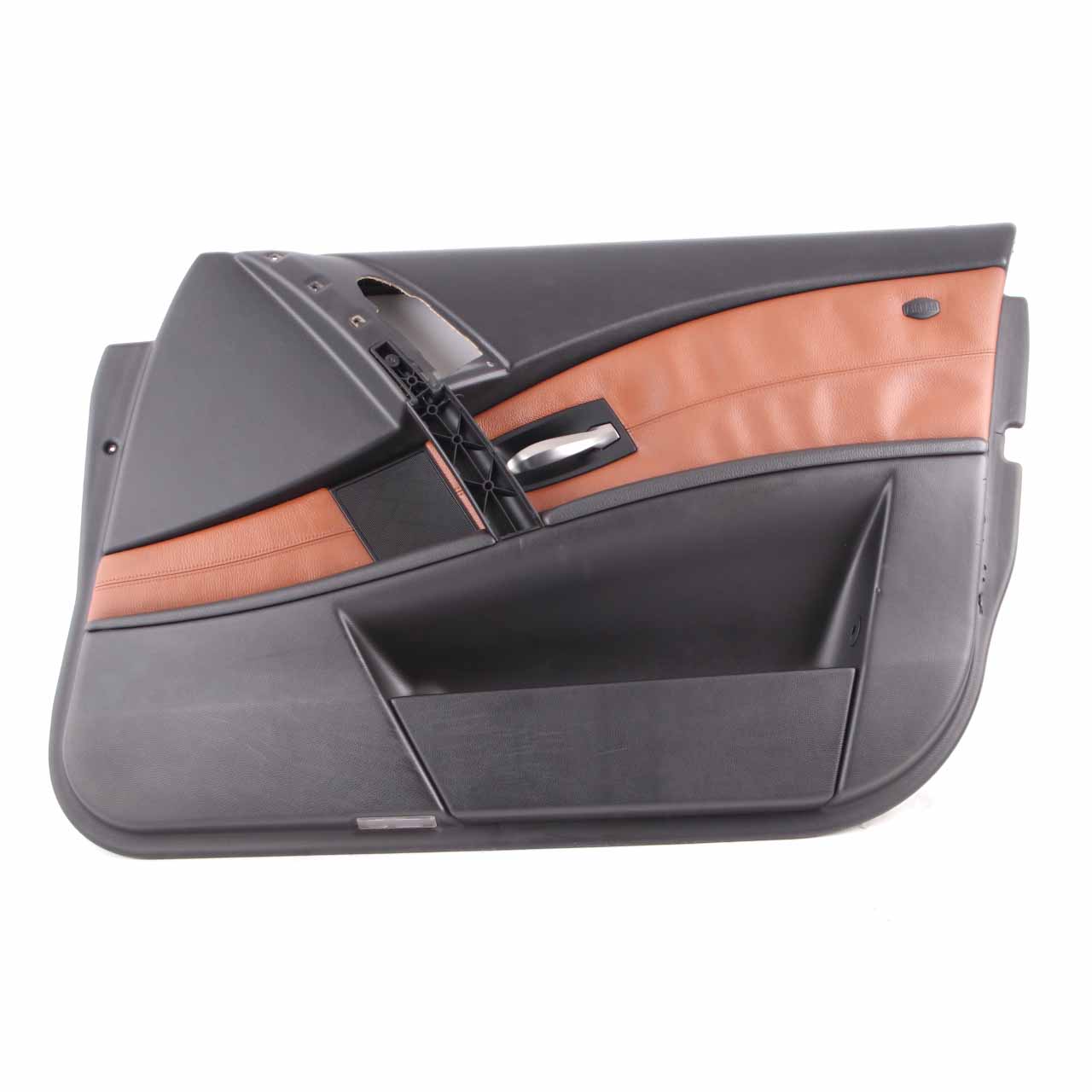 Door Card BMW E60 E61 Trim Panel Covering Front Right O/S Leather Brown