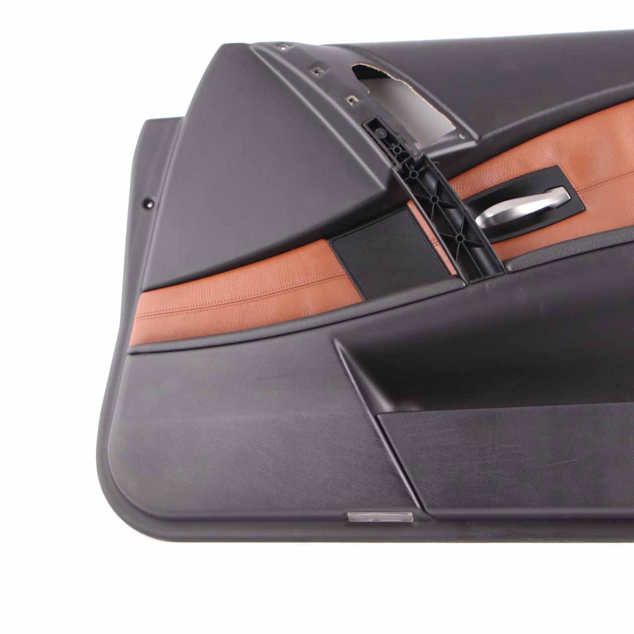 Door Card BMW E60 E61 Trim Panel Covering Front Right O/S Leather Brown