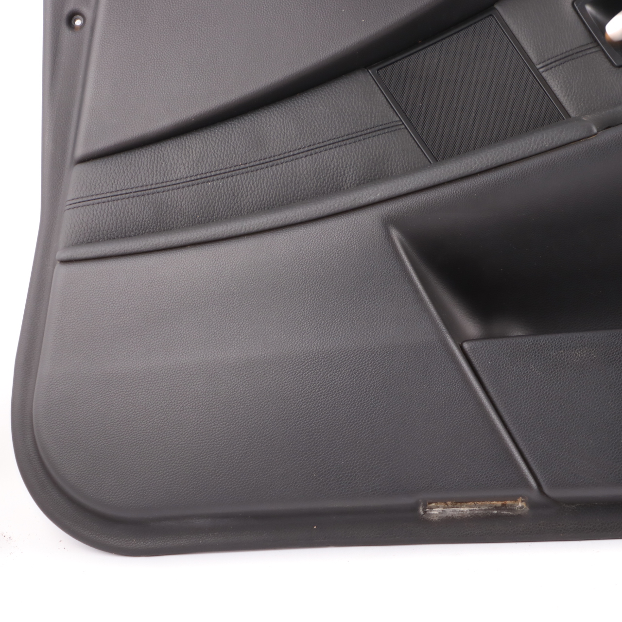 BMW E60 E61 Door Card Leather Trim Panel Front Right O/S Black 7076764