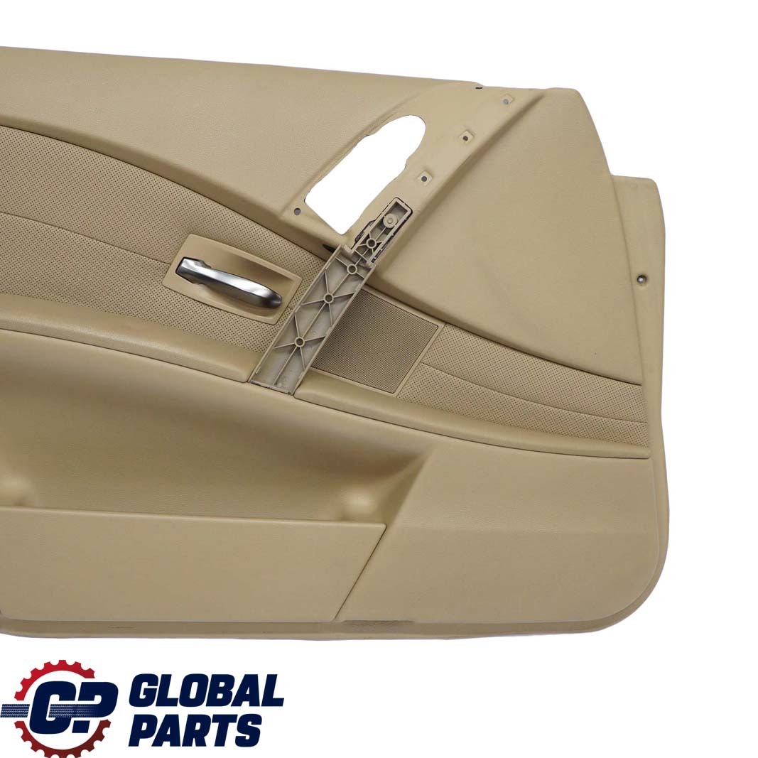 BMW 5 Series E60 E61 Front Left N/S Door Card Leather Nasca Beige Lining Trim