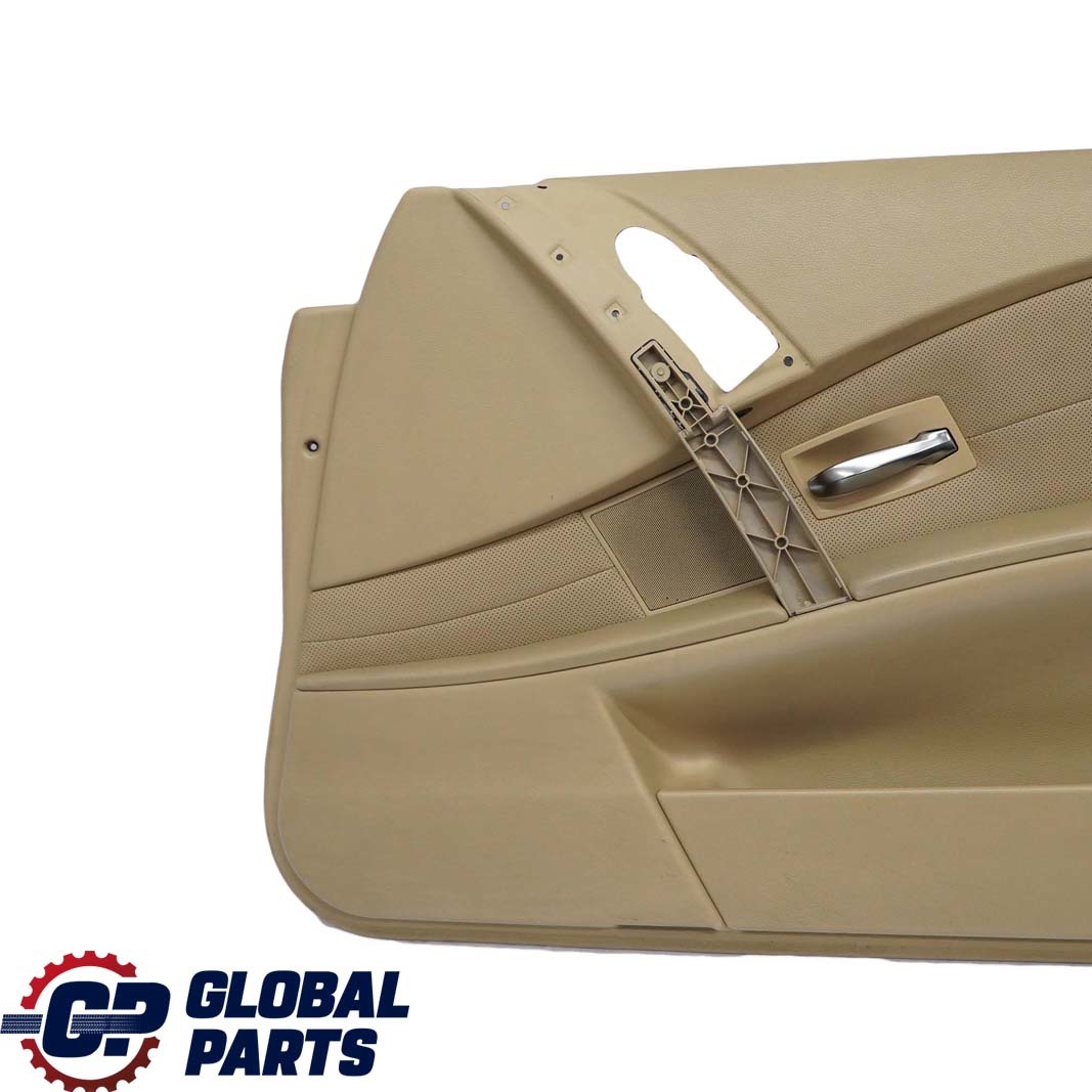 BMW 5 Series E60 E61 Front Right O/S Door Card Leather Nasca Beige Lining Trim