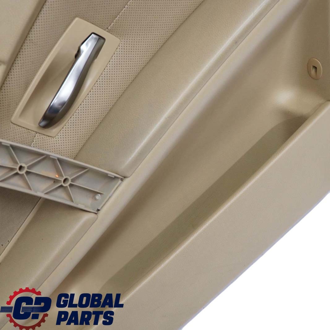 BMW 5 Series E60 E61 Front Right O/S Door Card Leather Nasca Beige Lining Trim