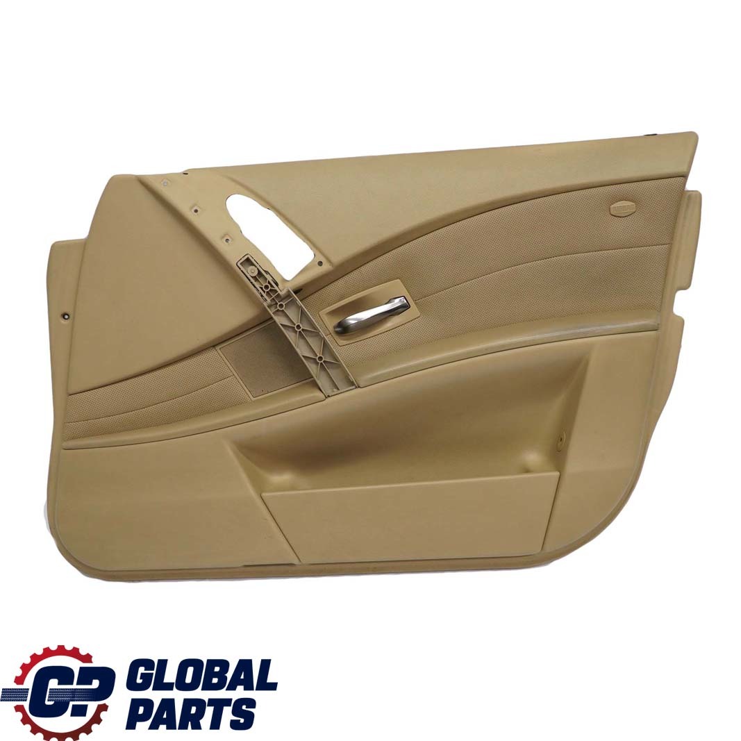 BMW 5 Series E60 E61 Front Right O/S Door Card Leather Nasca Beige Lining Trim