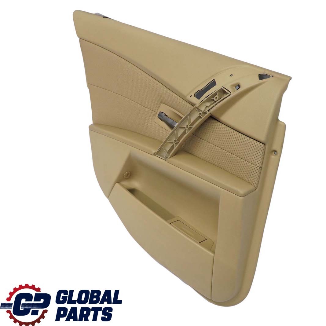 BMW 5 Series E60 E61 Rear Left N/S Door Card Leather Nasca Beige Lining Trim