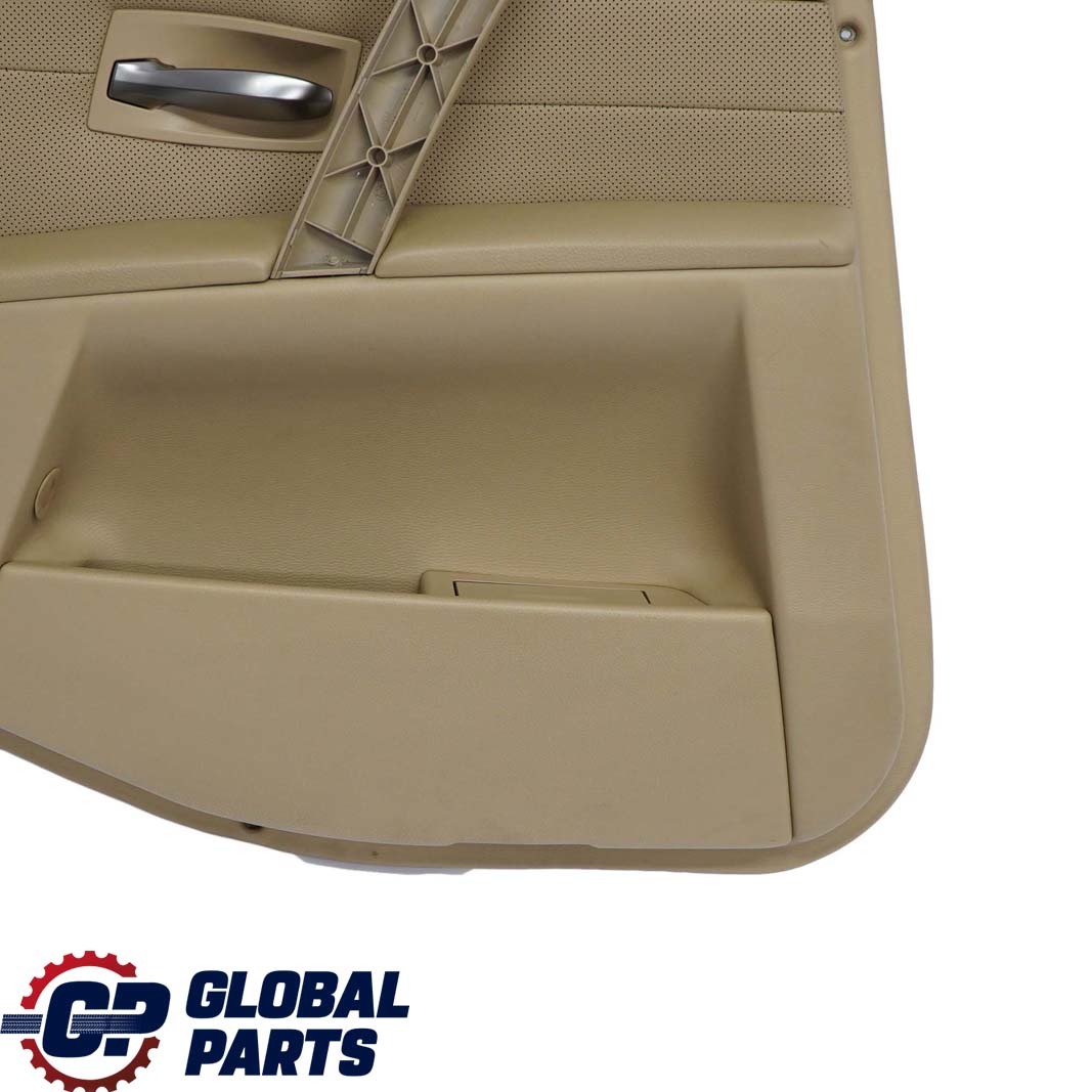 BMW 5 Series E60 E61 Rear Left N/S Door Card Leather Nasca Beige Lining Trim