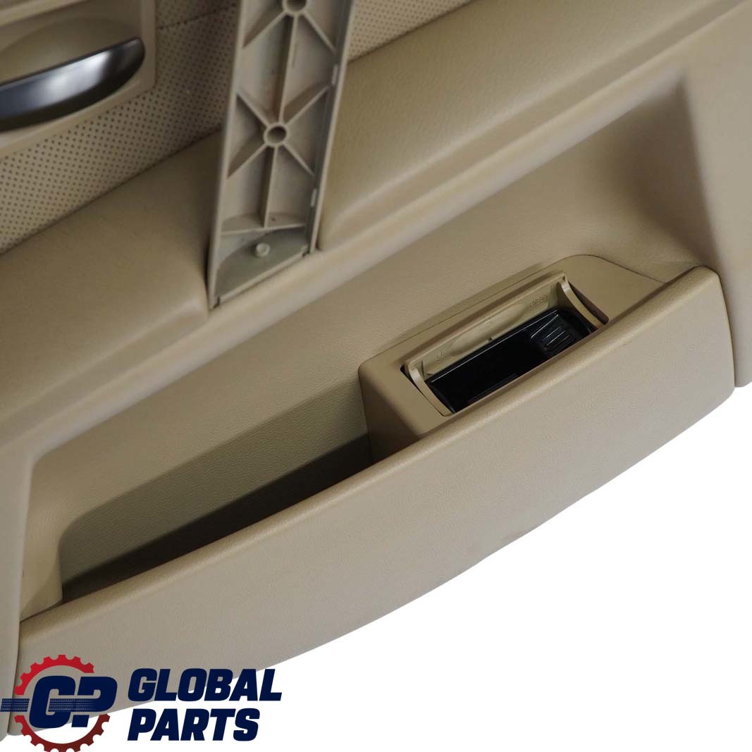 BMW 5 Series E60 E61 Rear Left N/S Door Card Leather Nasca Beige Lining Trim