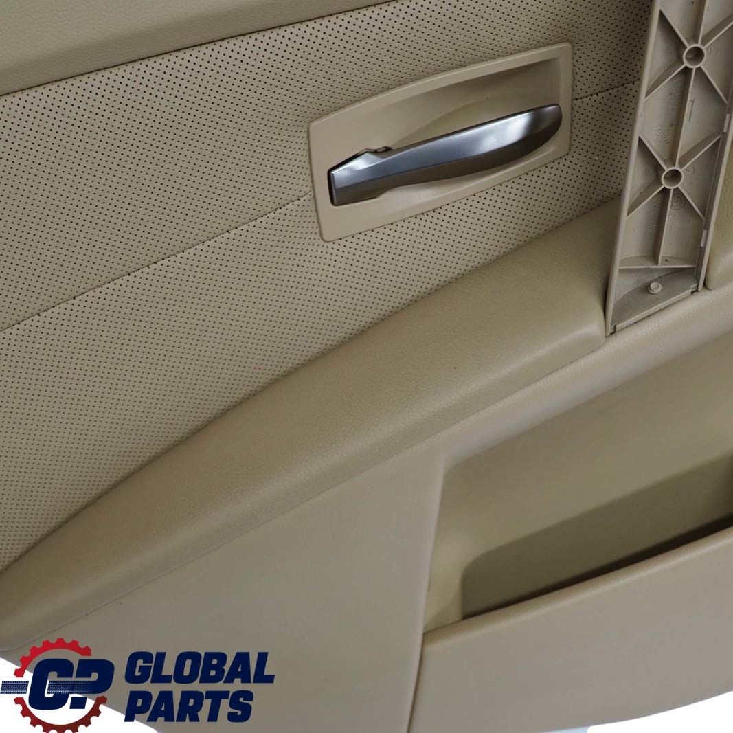 BMW 5 Series E60 E61 Rear Left N/S Door Card Leather Nasca Beige Lining Trim