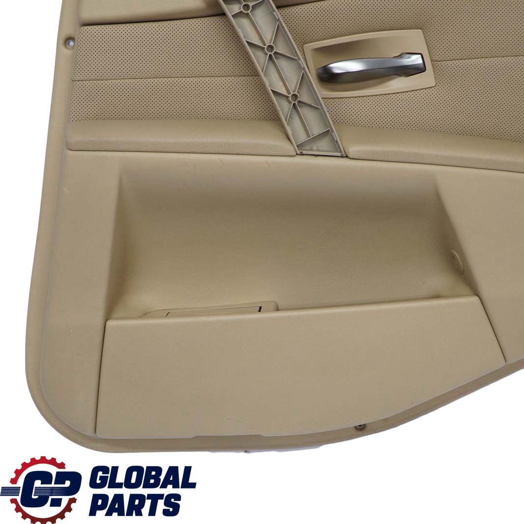 BMW 5 Series E60 E61 Rear Right O/S Door Card Leather Nasca Beige Lining Trim