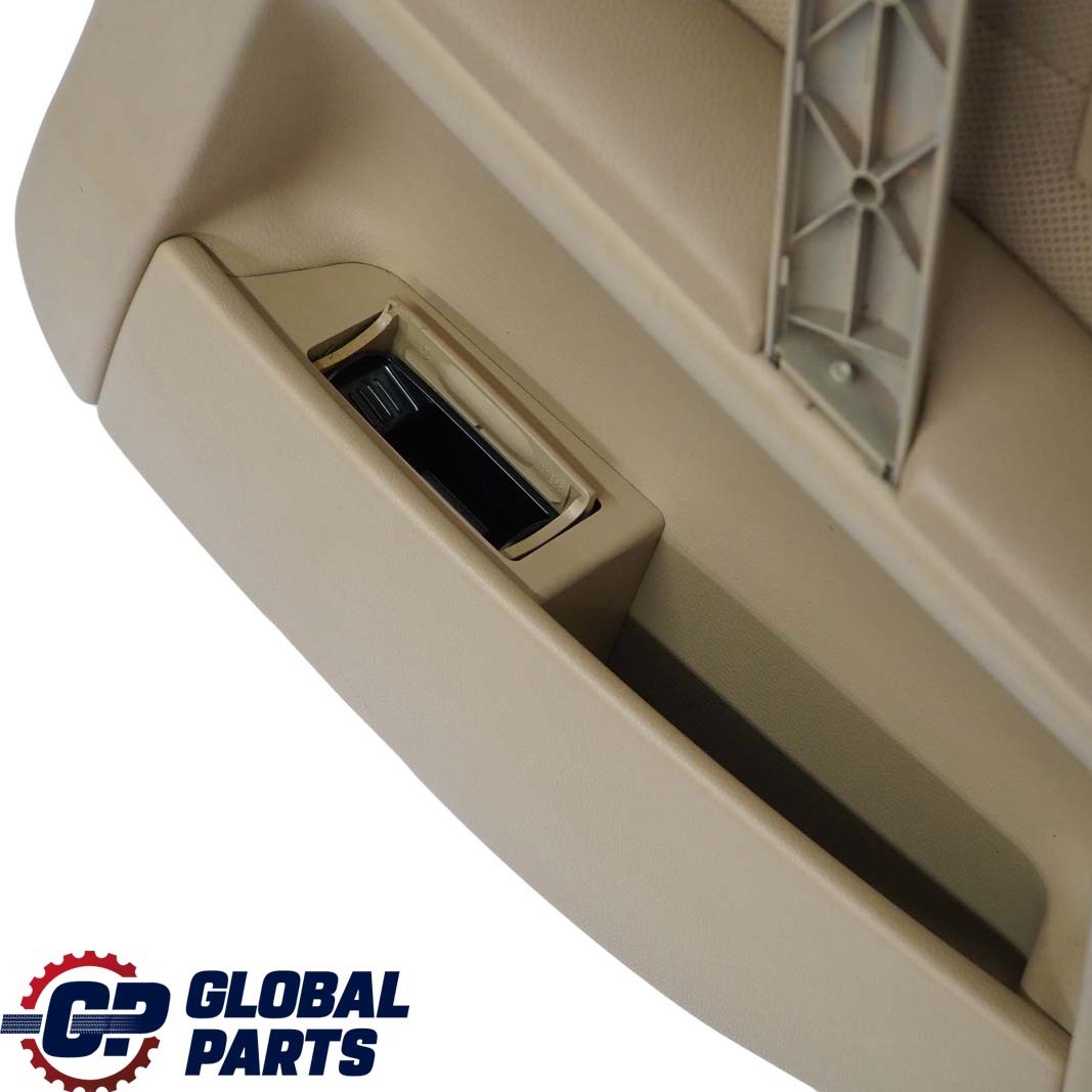 BMW 5 Series E60 E61 Rear Right O/S Door Card Leather Nasca Beige Lining Trim