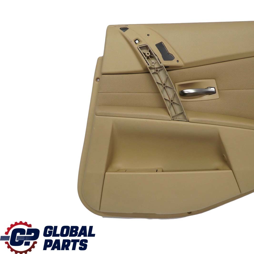 BMW 5 Series E60 E61 Rear Right O/S Door Card Leather Nasca Beige Lining Trim