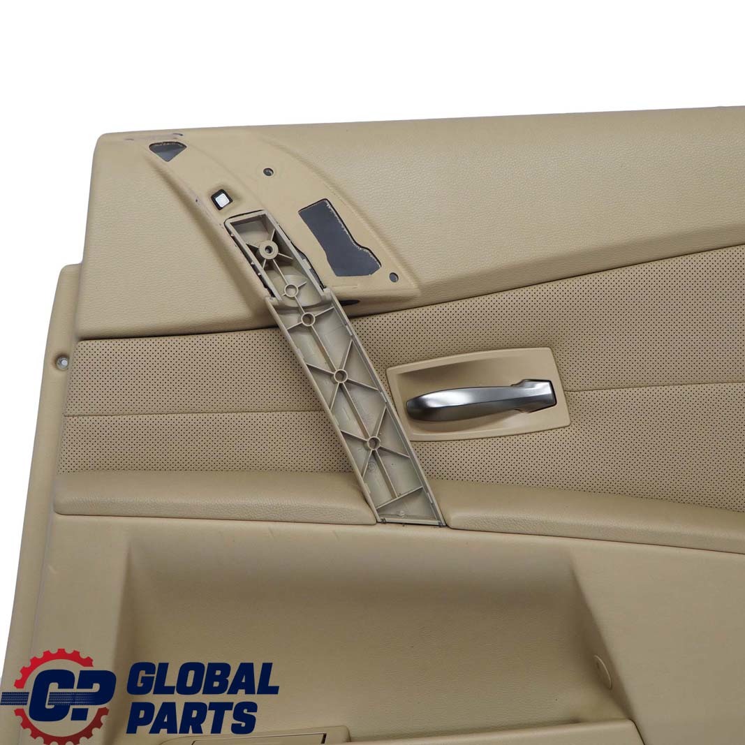 BMW 5 Series E60 E61 Rear Right O/S Door Card Leather Nasca Beige Lining Trim