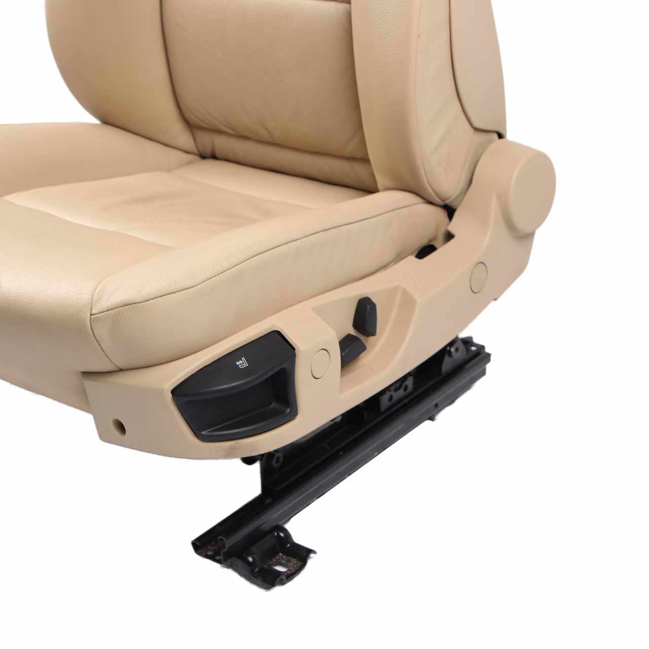 BMW E60 E61 Front Left N/S Seat Beige Leather Dakota