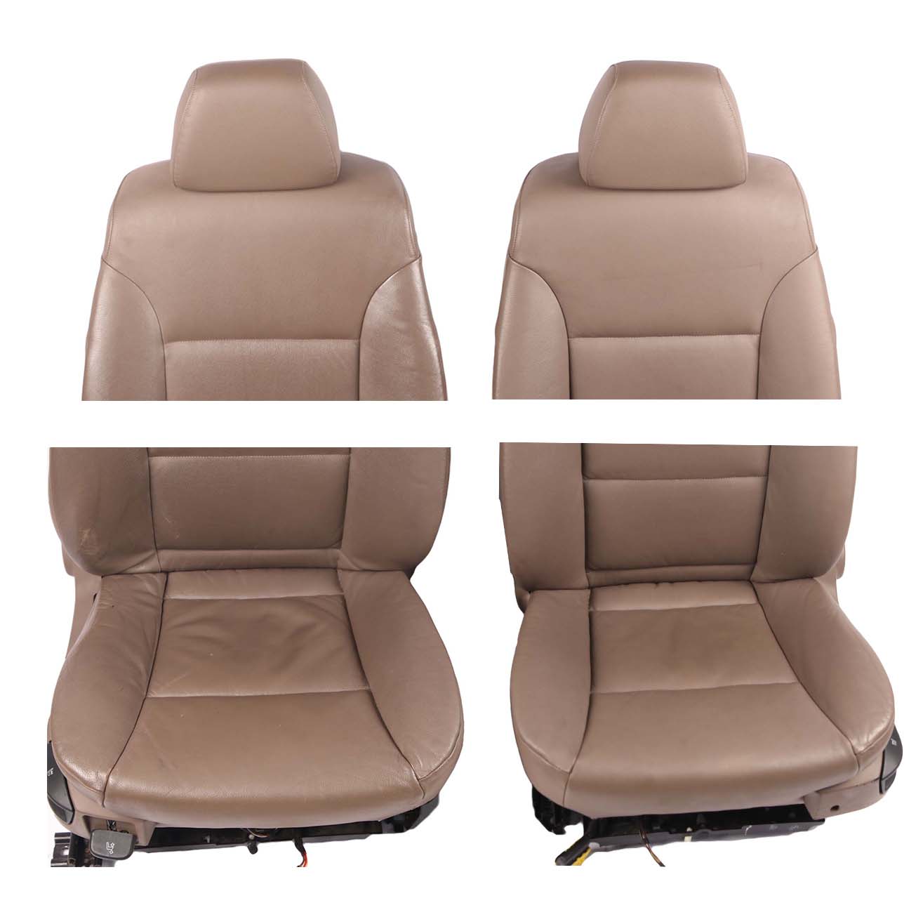 BMW E60 Leather Seats Heated Truffle Brown Interior Front Rear Seat Door Cards