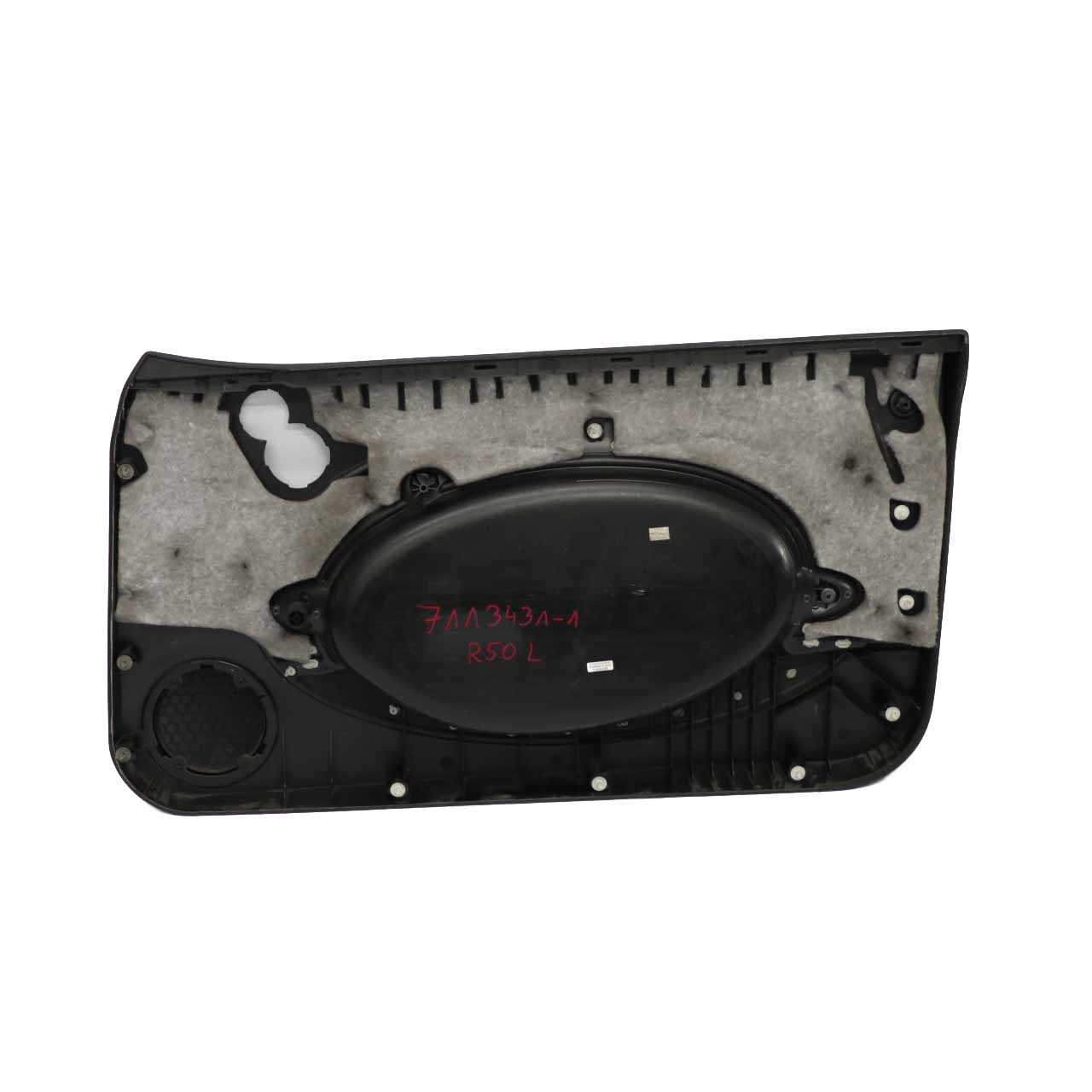 Mini R50 R53 Door Card Front Left N/S Side Trim Panther Black Anthracite