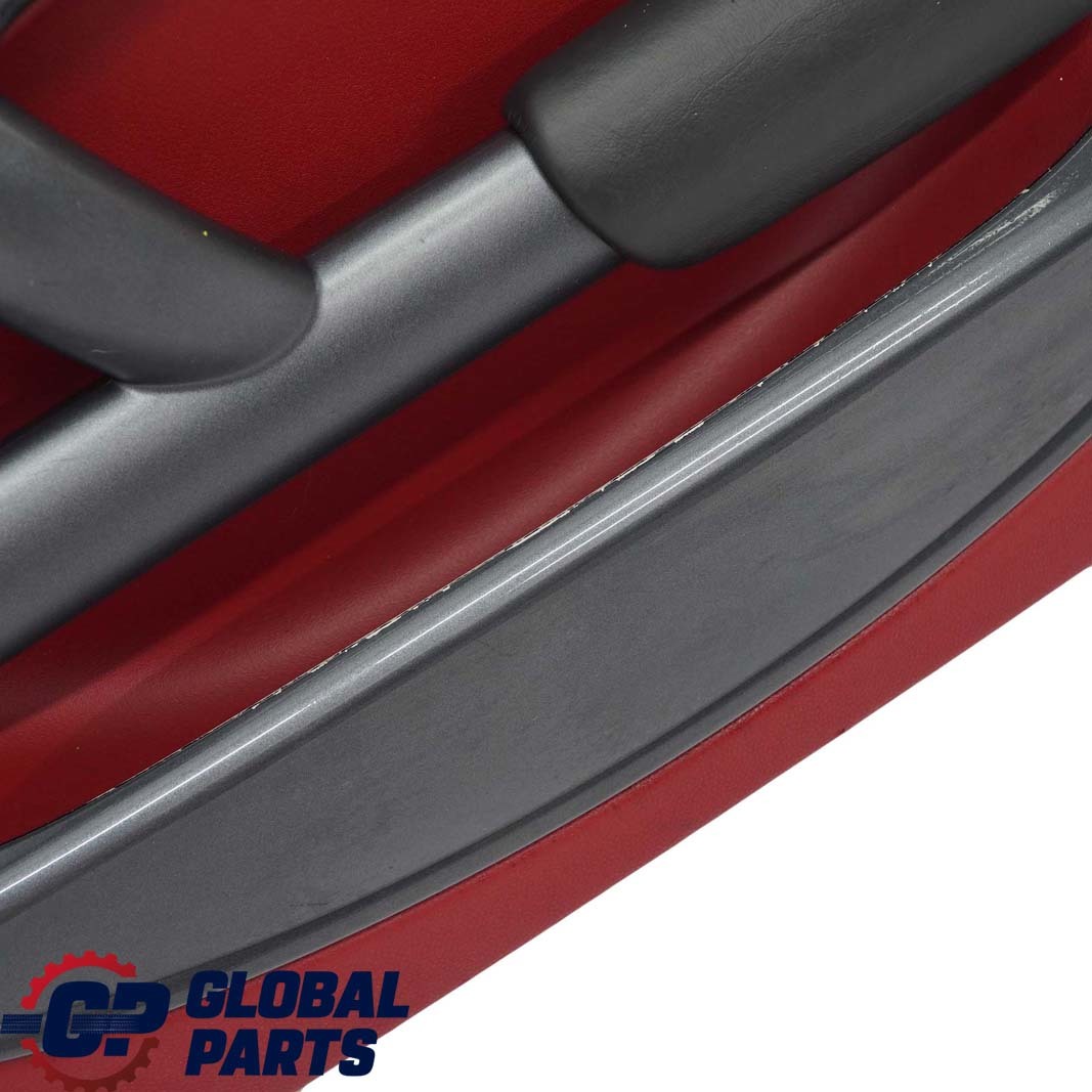 BMW Mini R50 Front Right O/S Door Card Trim Tartan Red Leather Anthracite