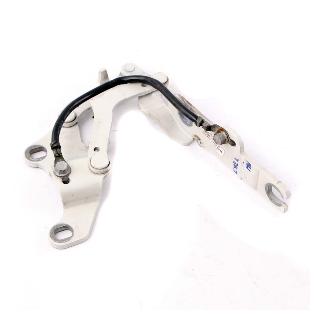 BMW 3 E90 E92 E93 Front Left Engine Bonnet Hinge N/S Mineralweiss White A96