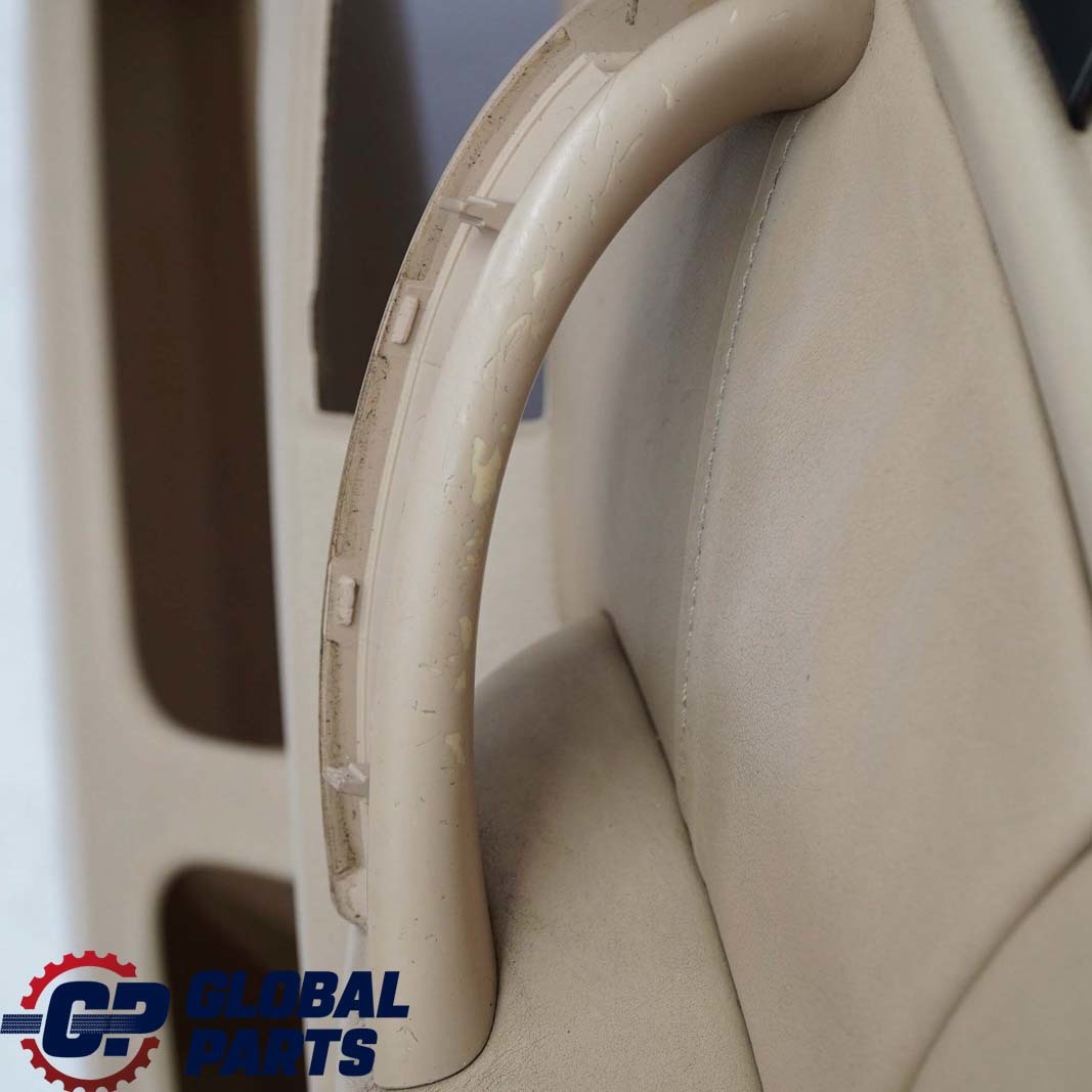 BMW X5 Series E53 Front Right O/S Door Card Trim Panel Leather Walknappa Beige