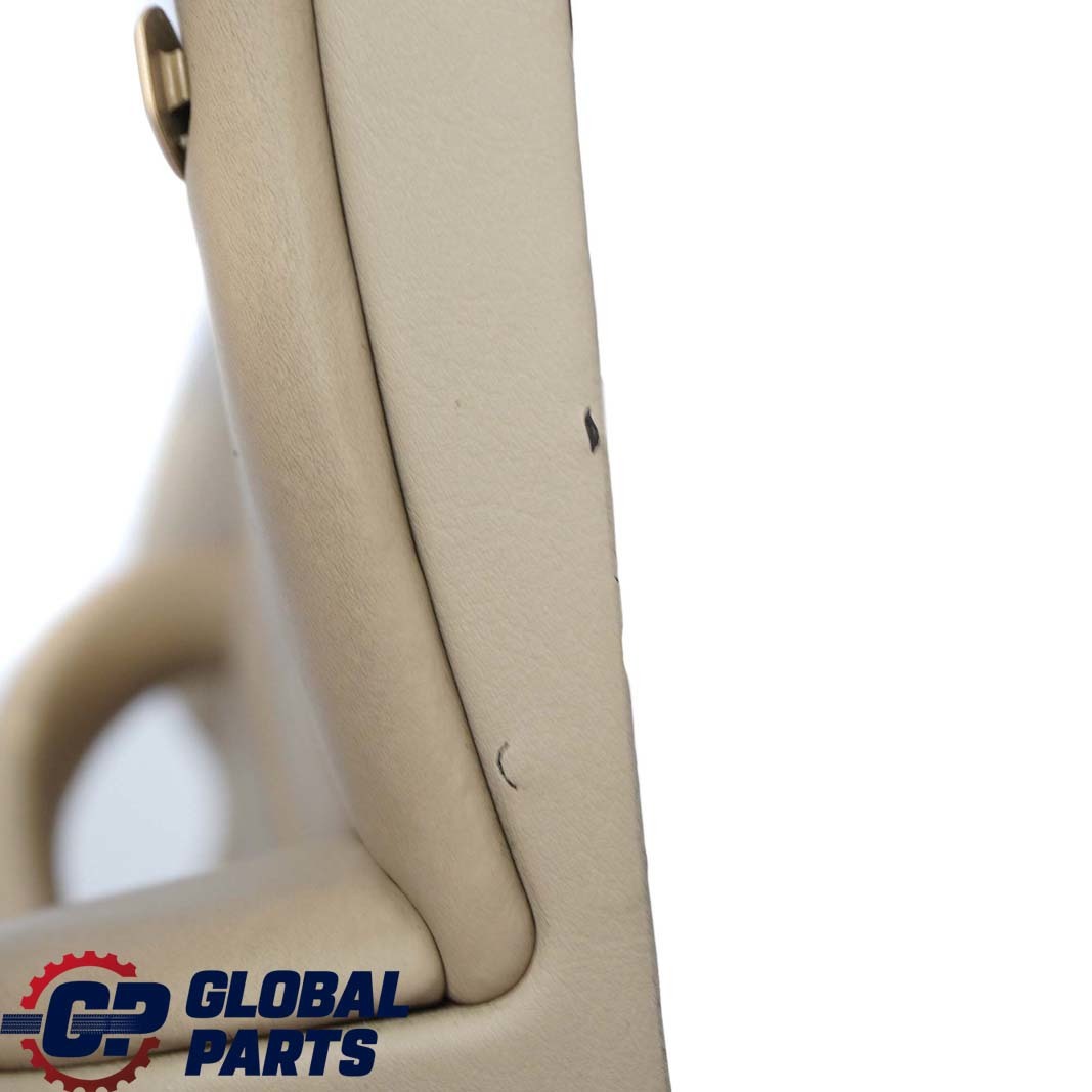 BMW X5 Series E53 Front Right O/S Door Card Trim Panel Leather Walknappa Beige