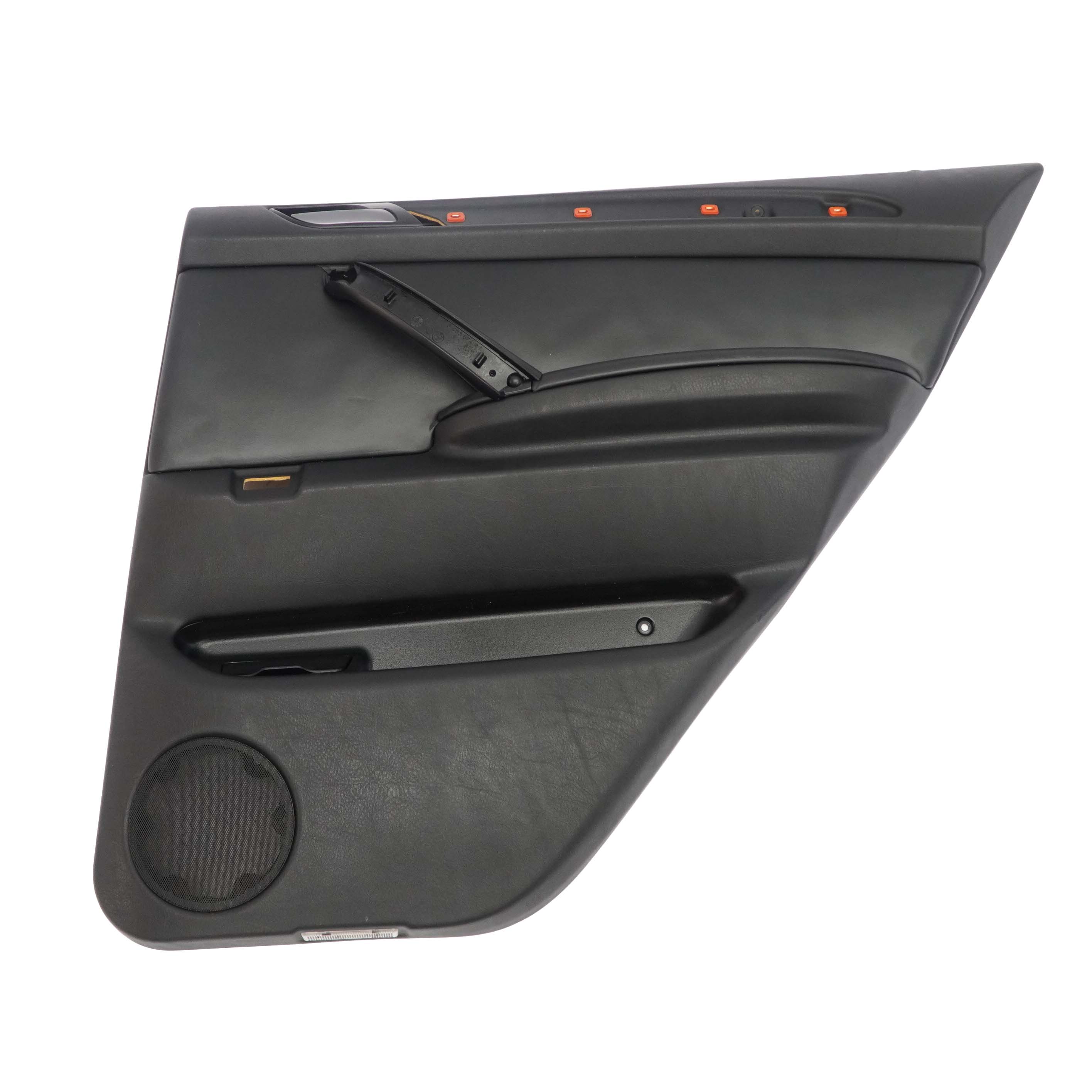 BMW X5 Series E53 Black Leather Walknappa Rear Right O/S Door Card Trim Panel