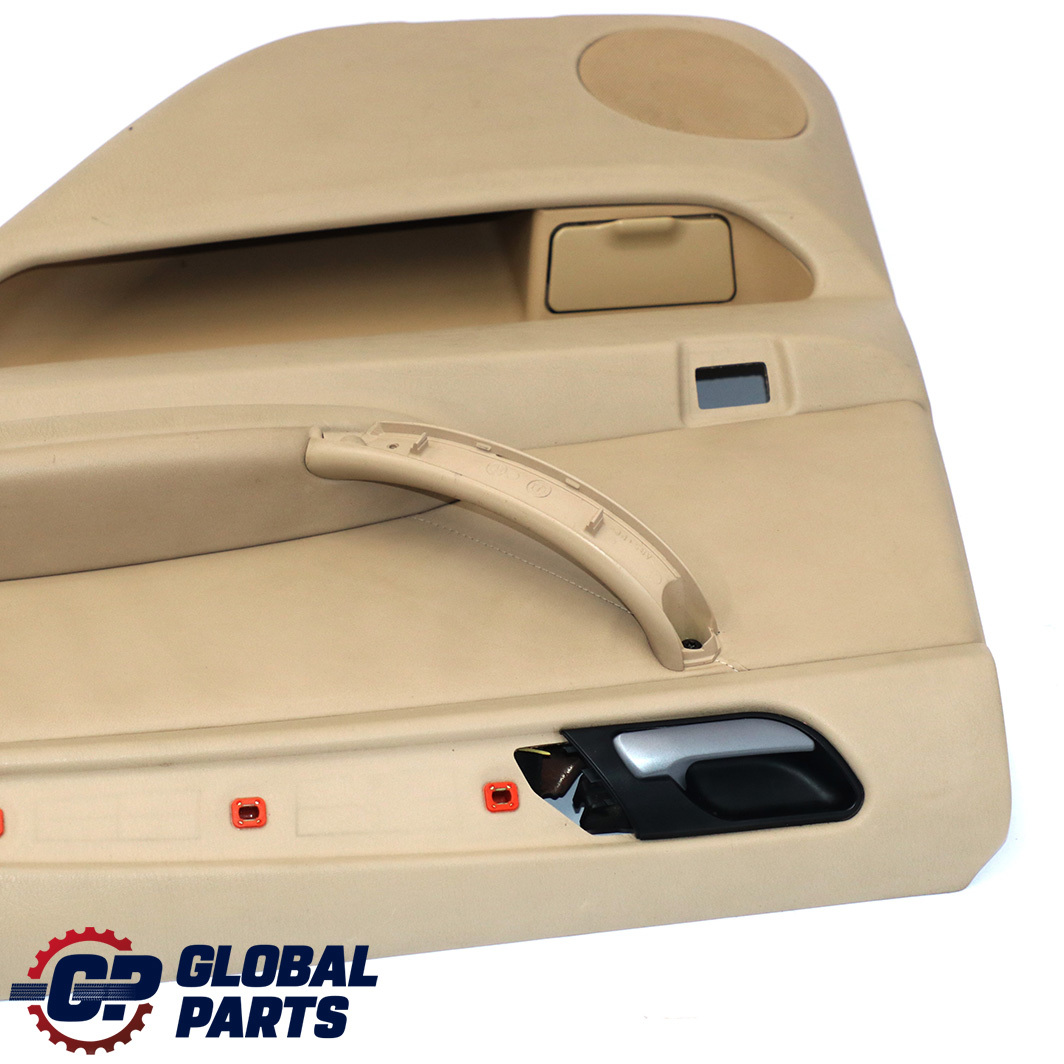 BMW X5 E53 Rear Right O/S Door Card Trim Panel Leather Walknappa Beige