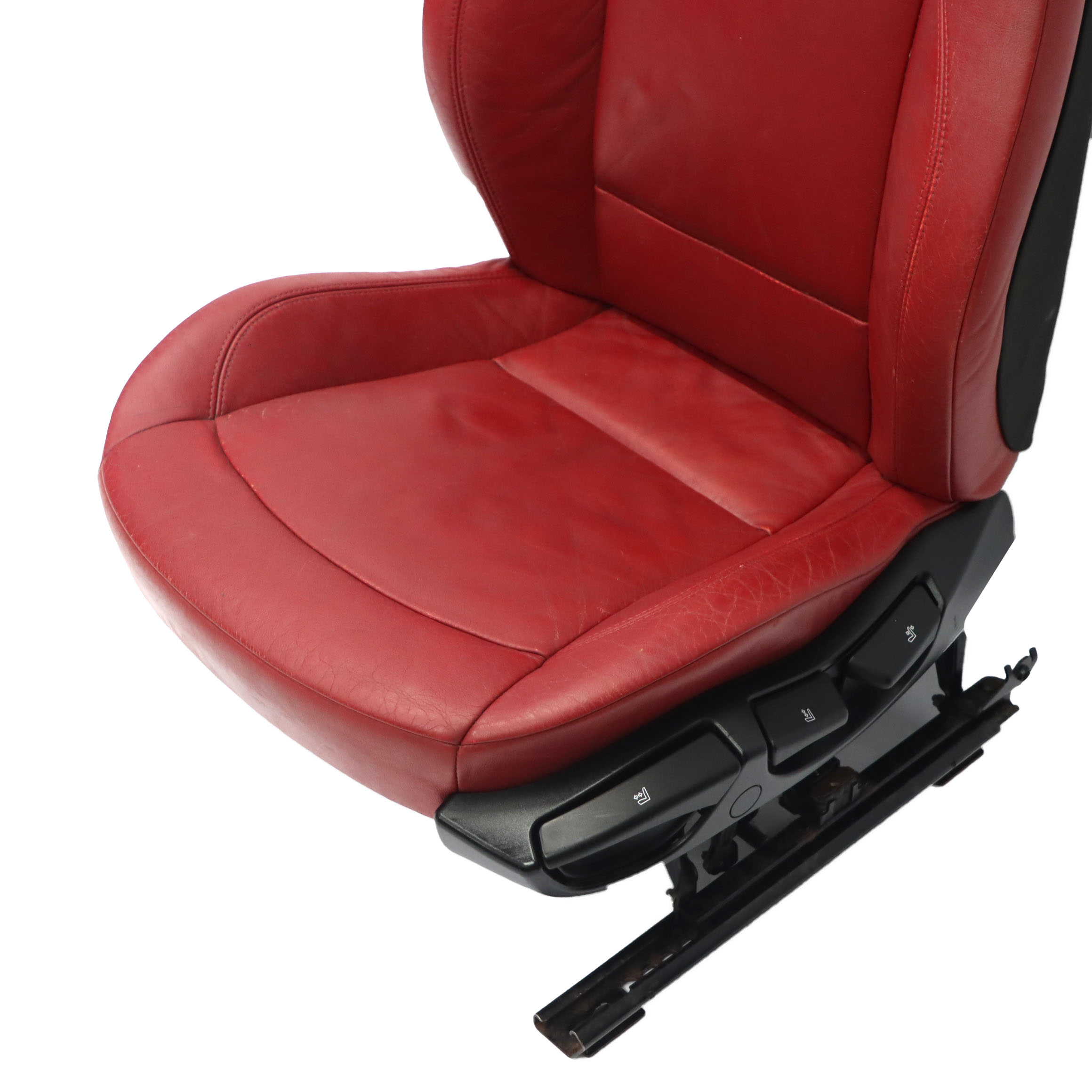 Front Seat BMW Z4 E85 E86 Cabrio Roadster Heated Red Leather Left N/S Oregon