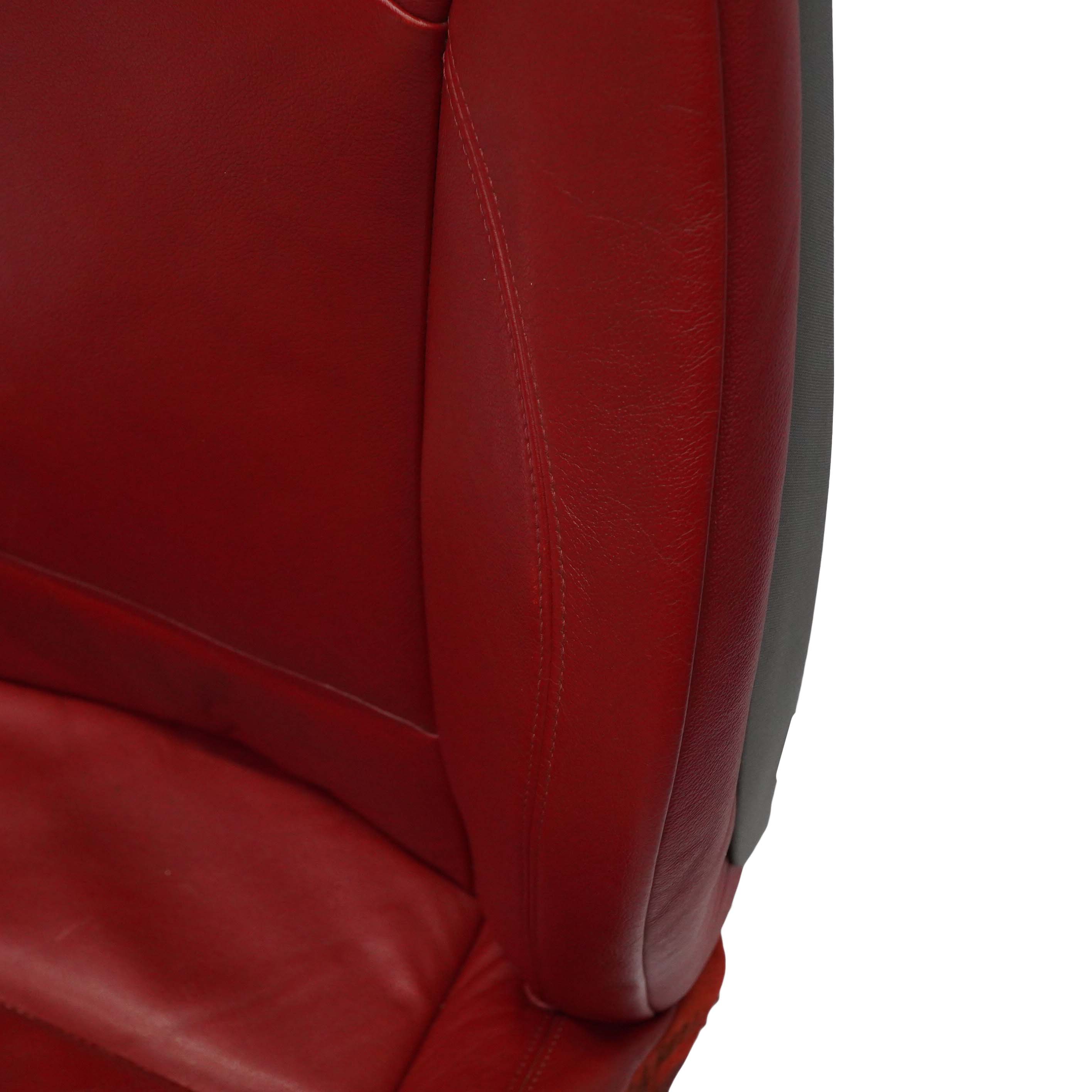 Front Seat BMW Z4 E85 E86 Cabrio Roadster Heated Red Leather Right O/S Oregon