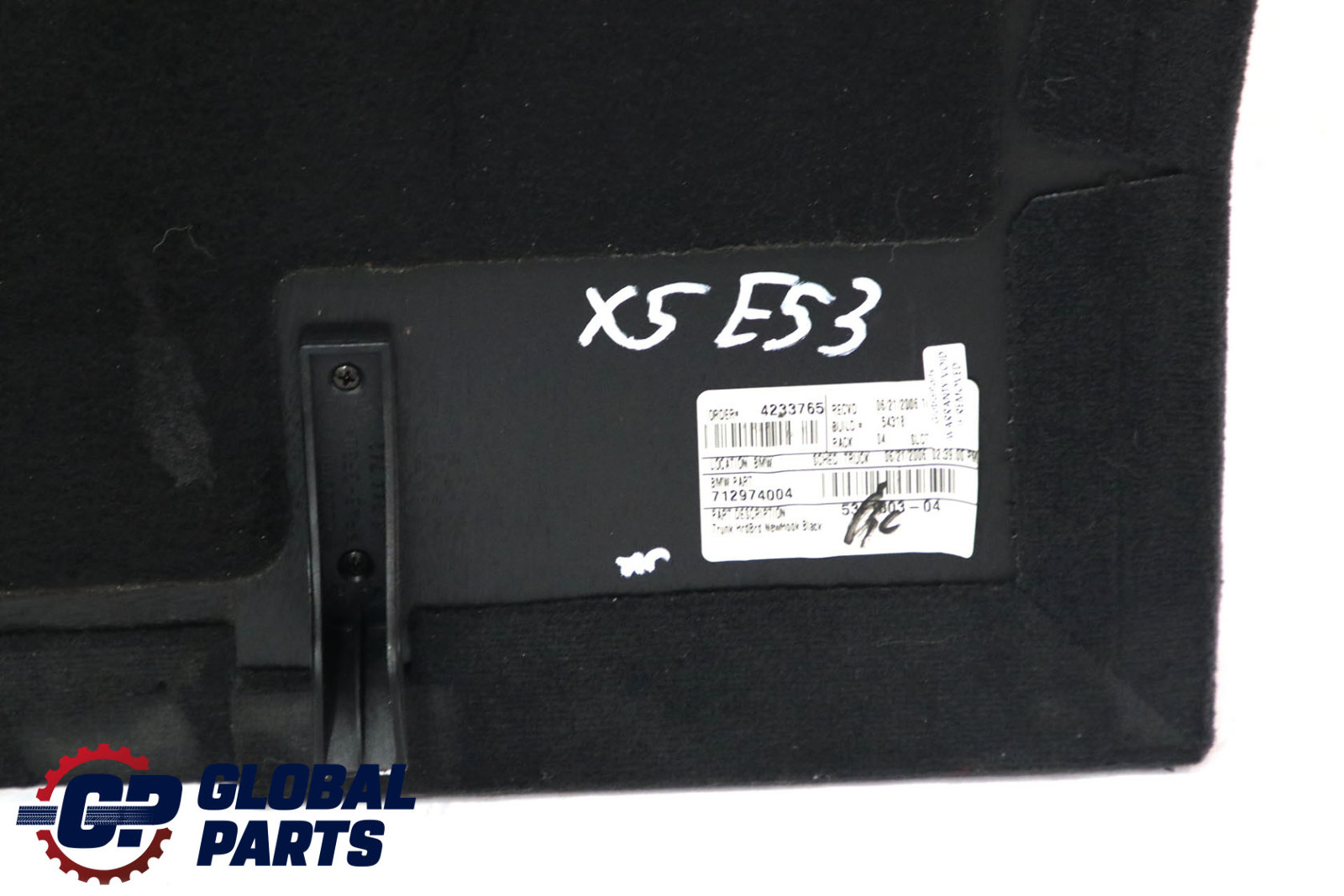 BMW X5 Series E53 1 Floor Carpet Luggage Compartment Anthracite Black 7129740