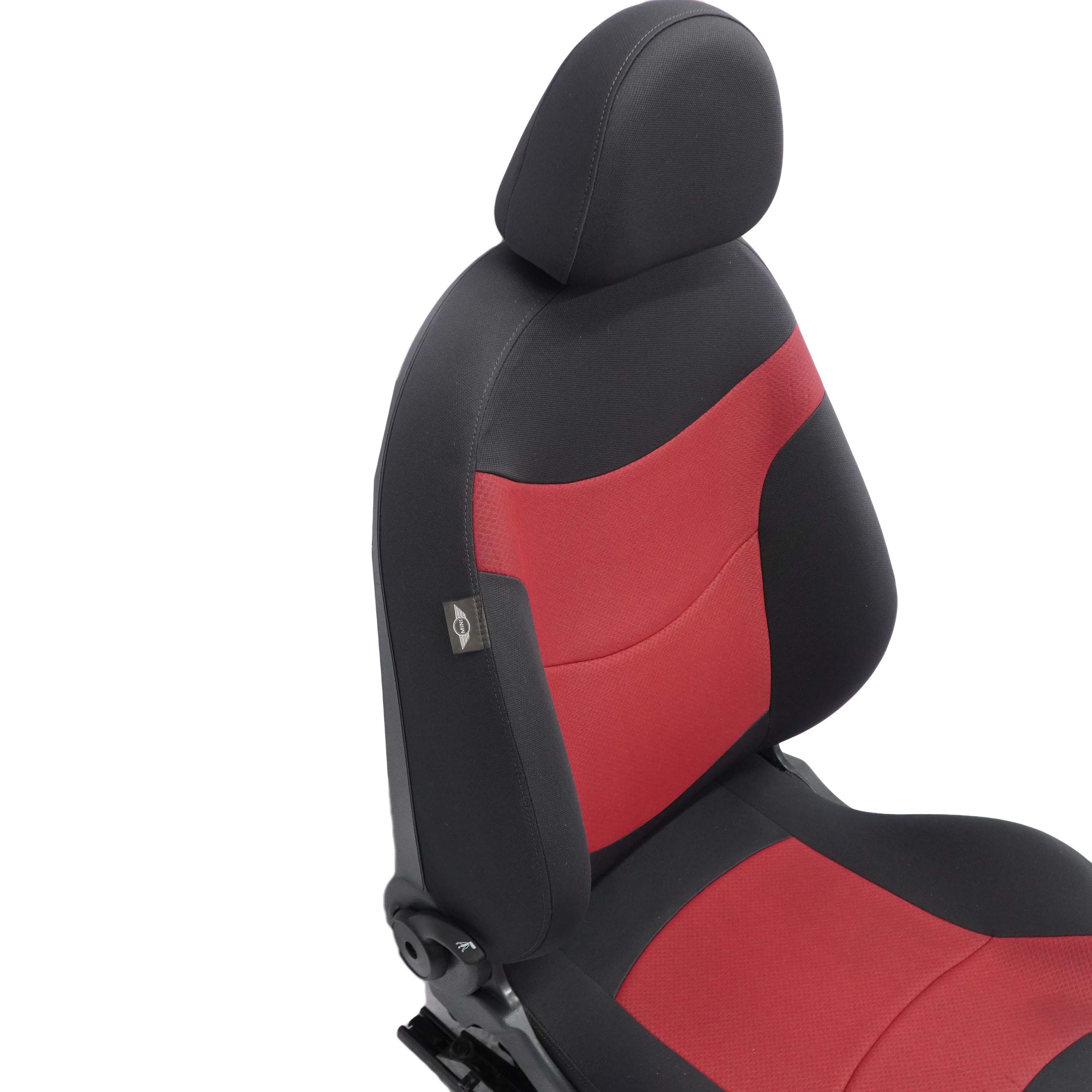 Mini Cooper R50 R52 Cabrio Front Left N/S Sport Seat Cloth Molette Tartan Red