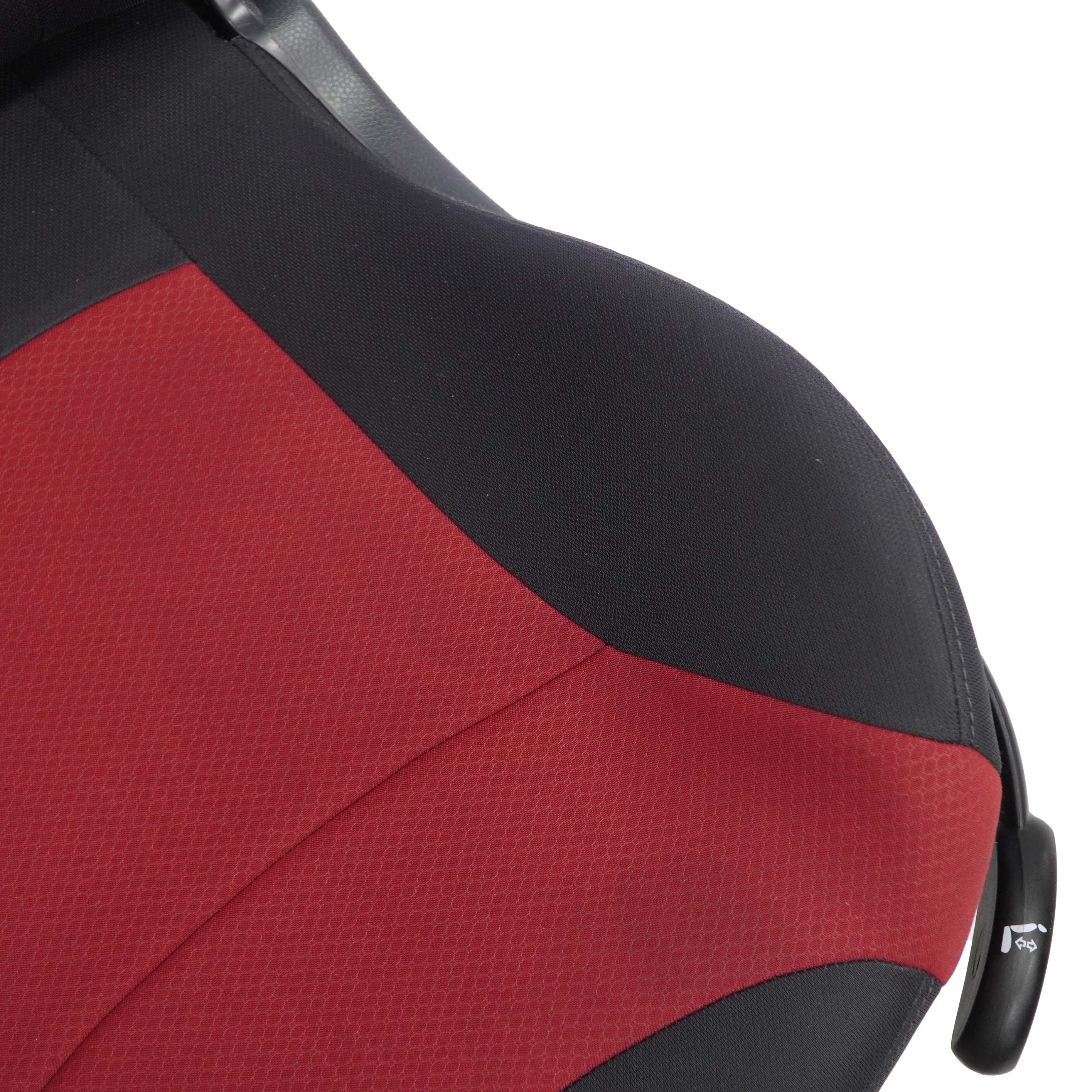 Mini Cooper R50 R52 Cabrio Front Left N/S Sport Seat Cloth Molette Tartan Red