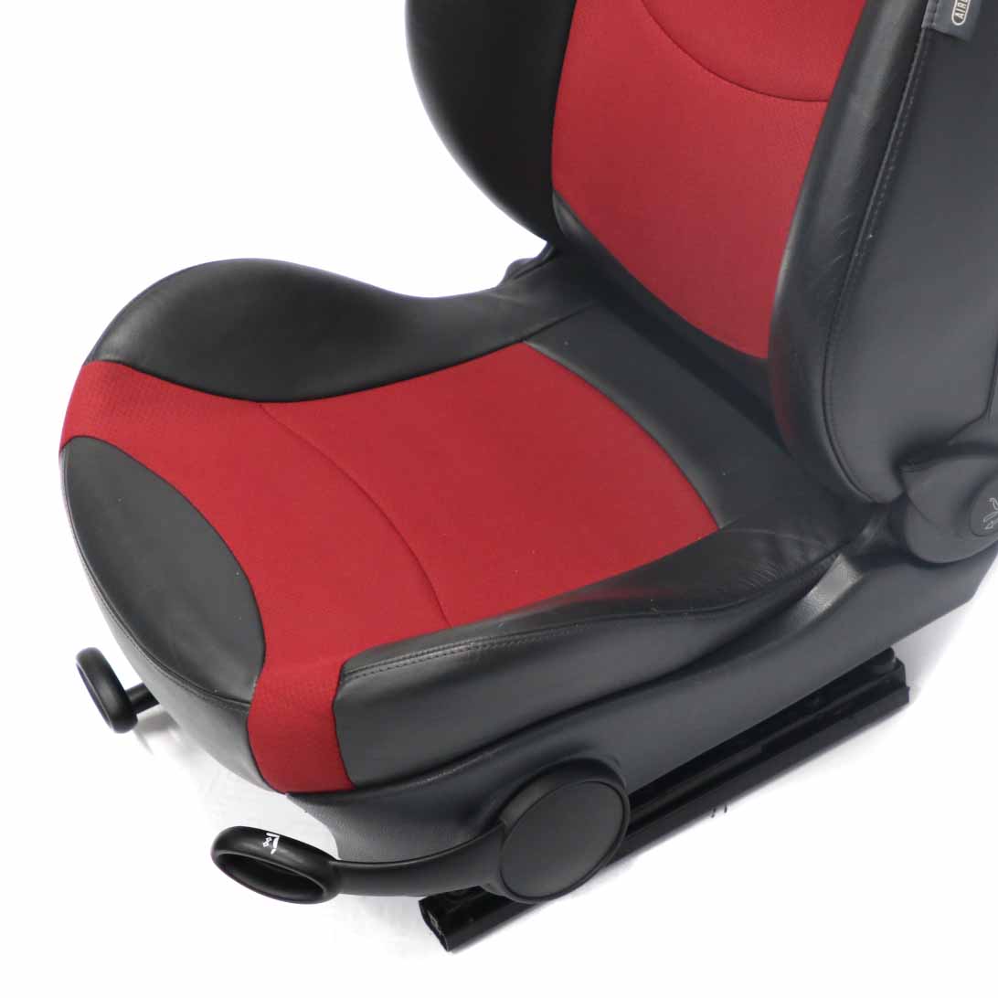 Mini Cooper One R50 R52 Cloth Fabric / Leather Front Left N/S Sport Seat Red