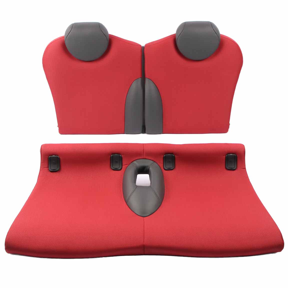 Seats Mini Cooper R50 R53 Cloth Leather Molette Red Set Interior Front Rear Seat